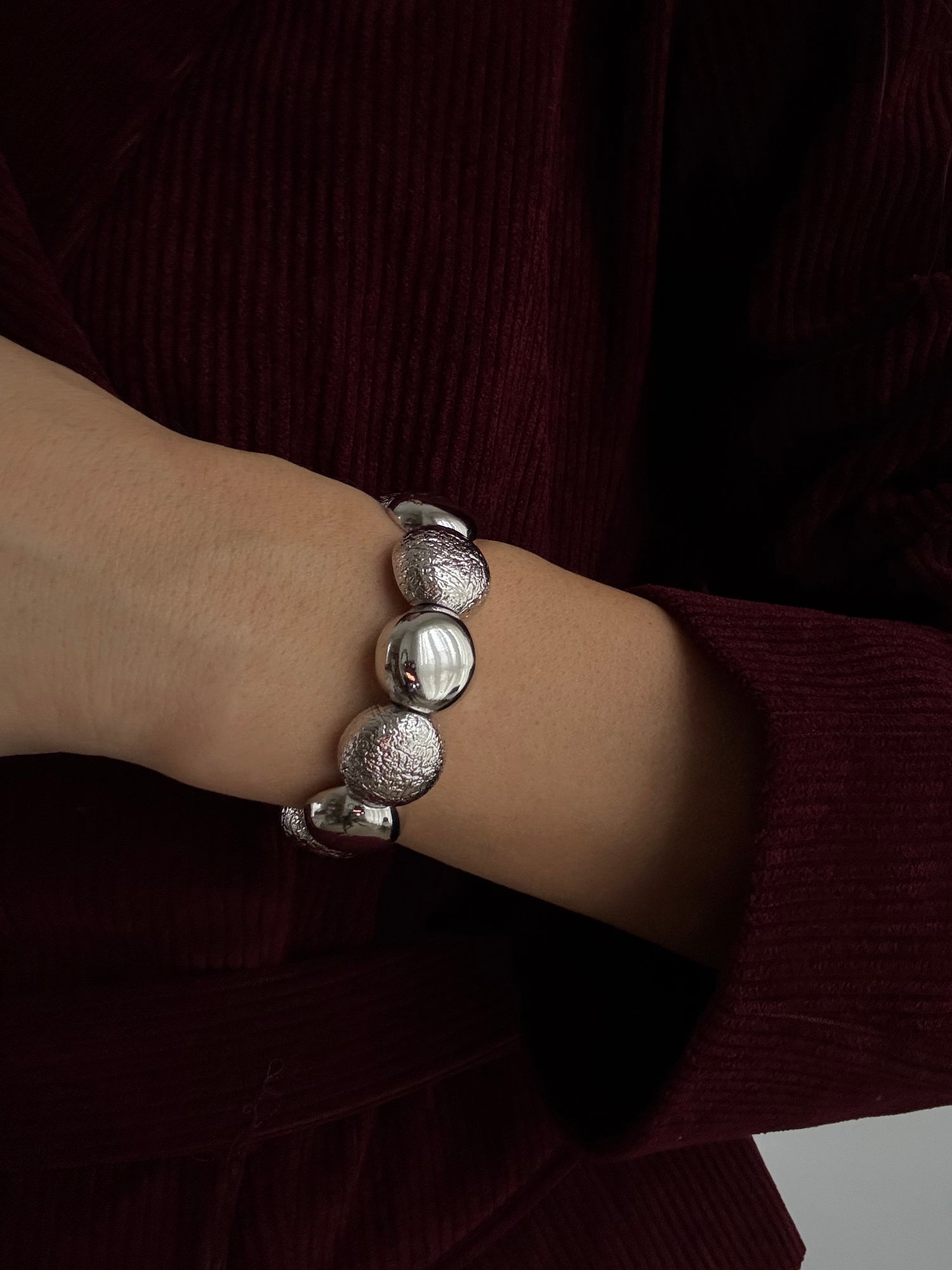 MEHSA AYARLANABİLİR SİLVER ALTIN KAPLAMA KELEPÇE BİLEKLİK