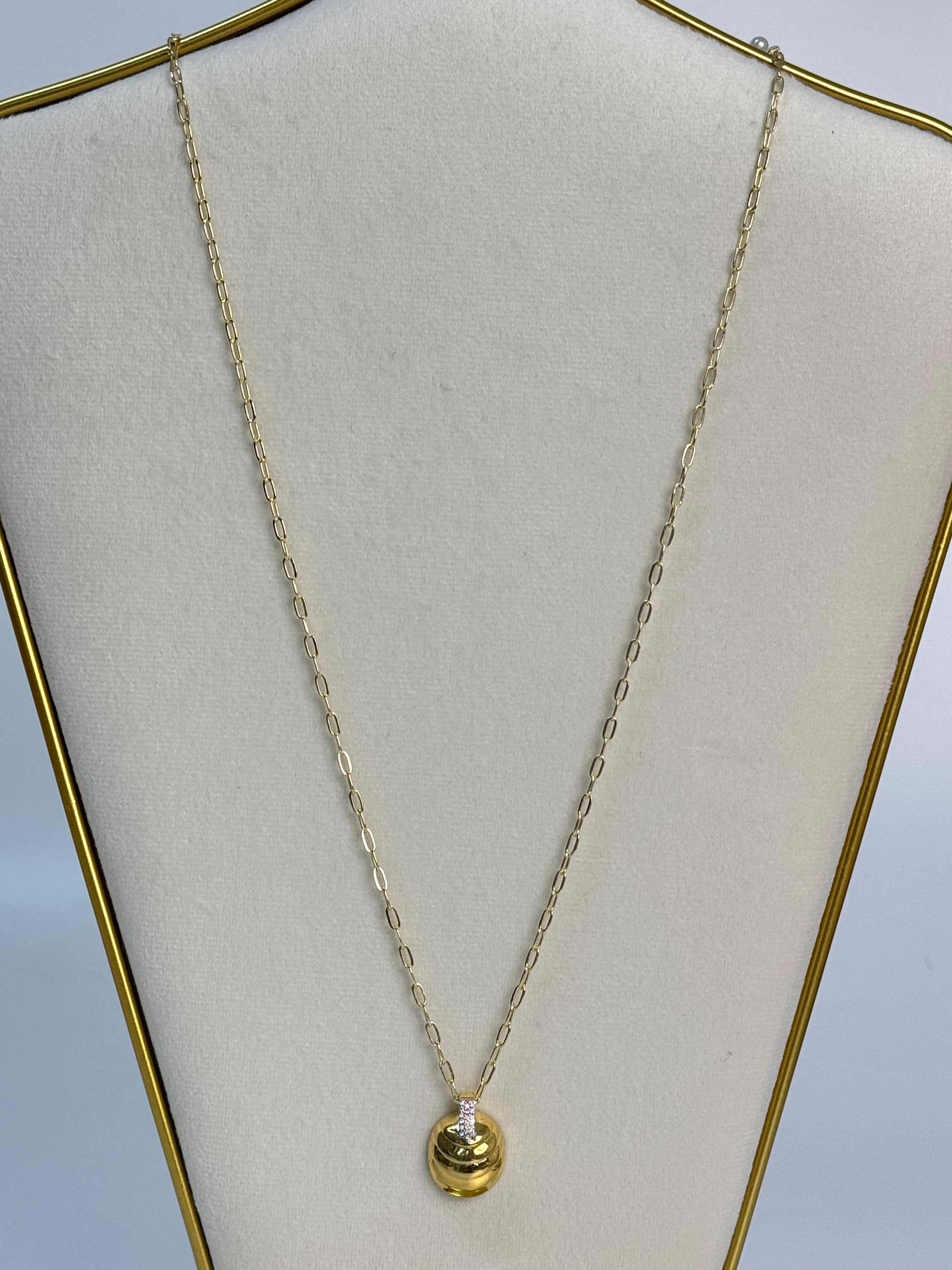 İTHAL DENİZ KABUĞU DETAYLI UZUN GOLD KOLYE