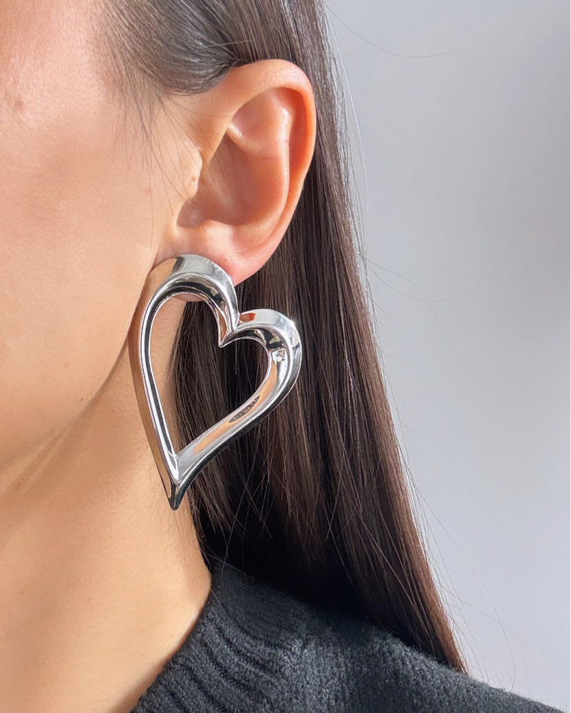 İTHAL KALP MODEL SİLVER KÜPE