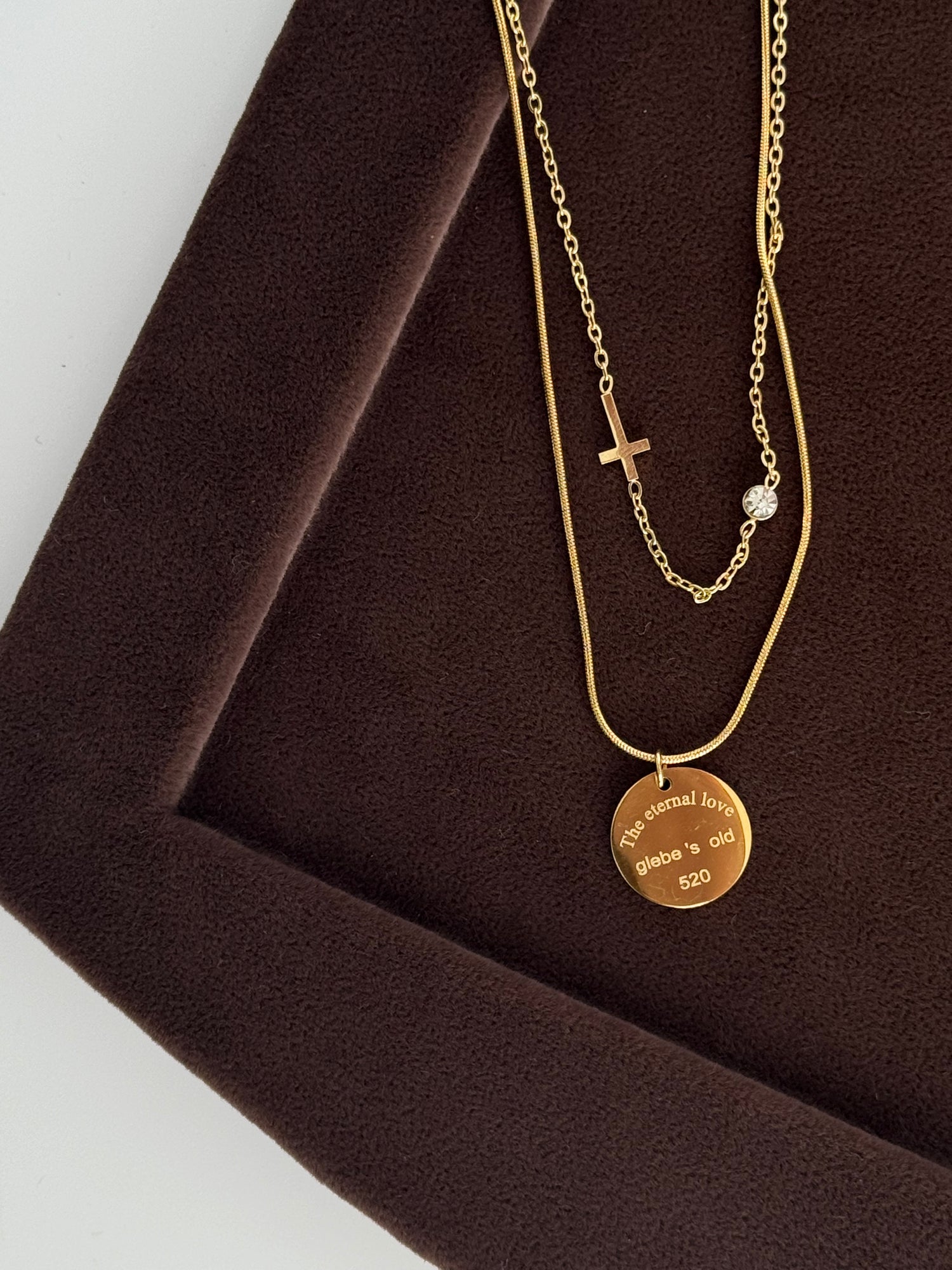 DETAYLI GOLD ÇELİK KOLYE