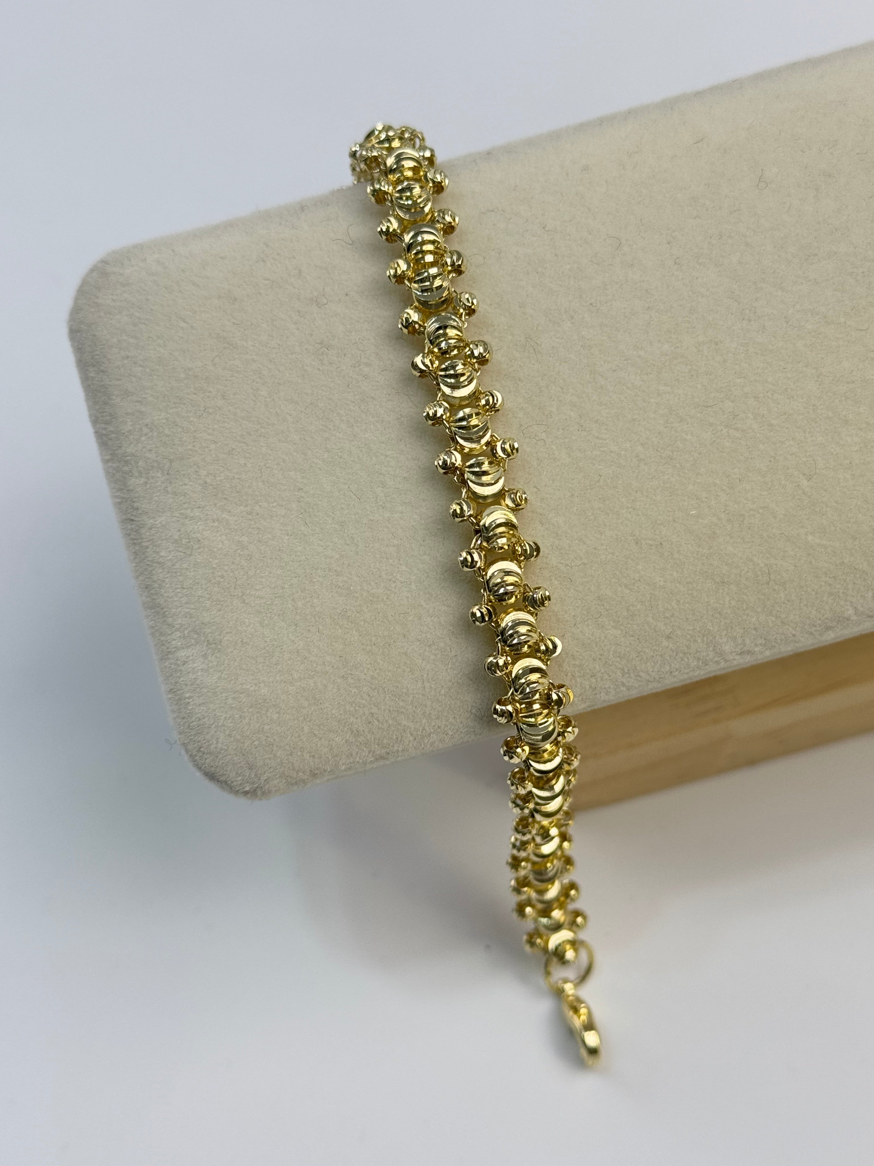 İTHAL DORİKA DETAYLI GOLD BİLEKLİK