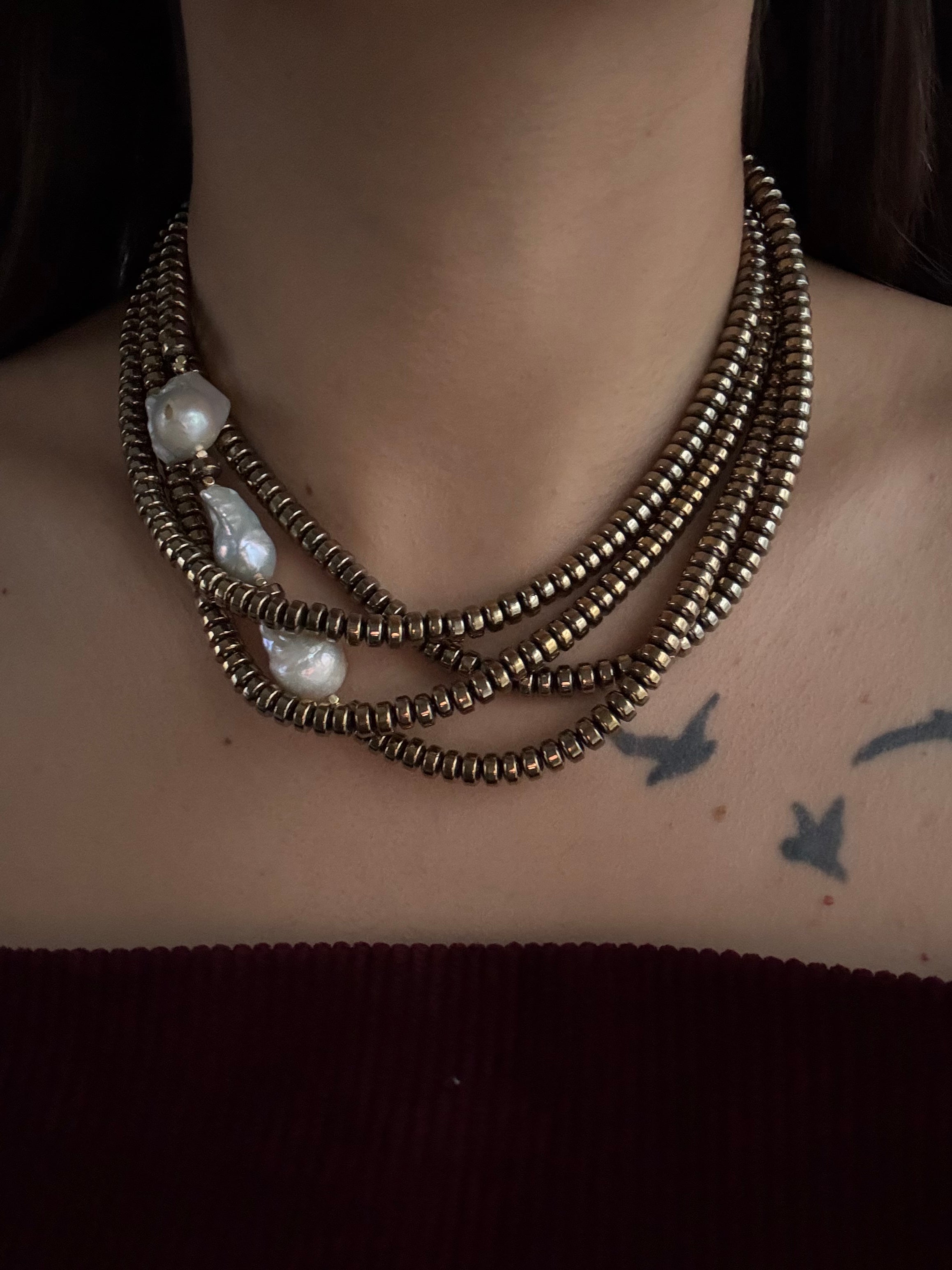 MİNERVA GERÇEK İNCİ DETAYLI KOLYE