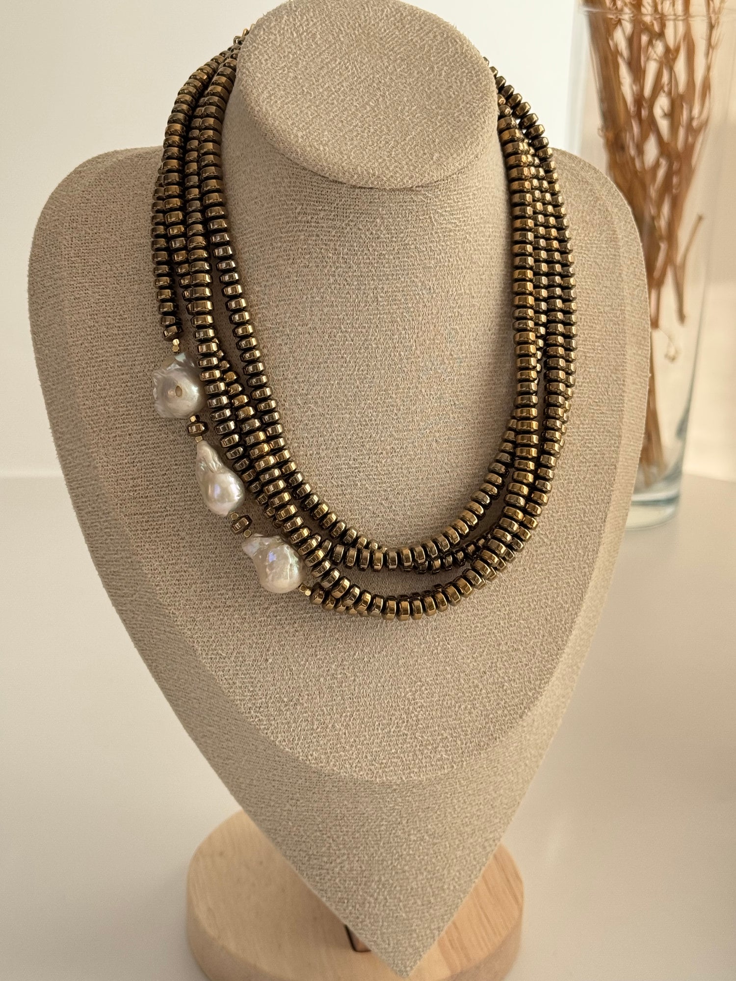 MİNERVA GERÇEK İNCİ DETAYLI KOLYE