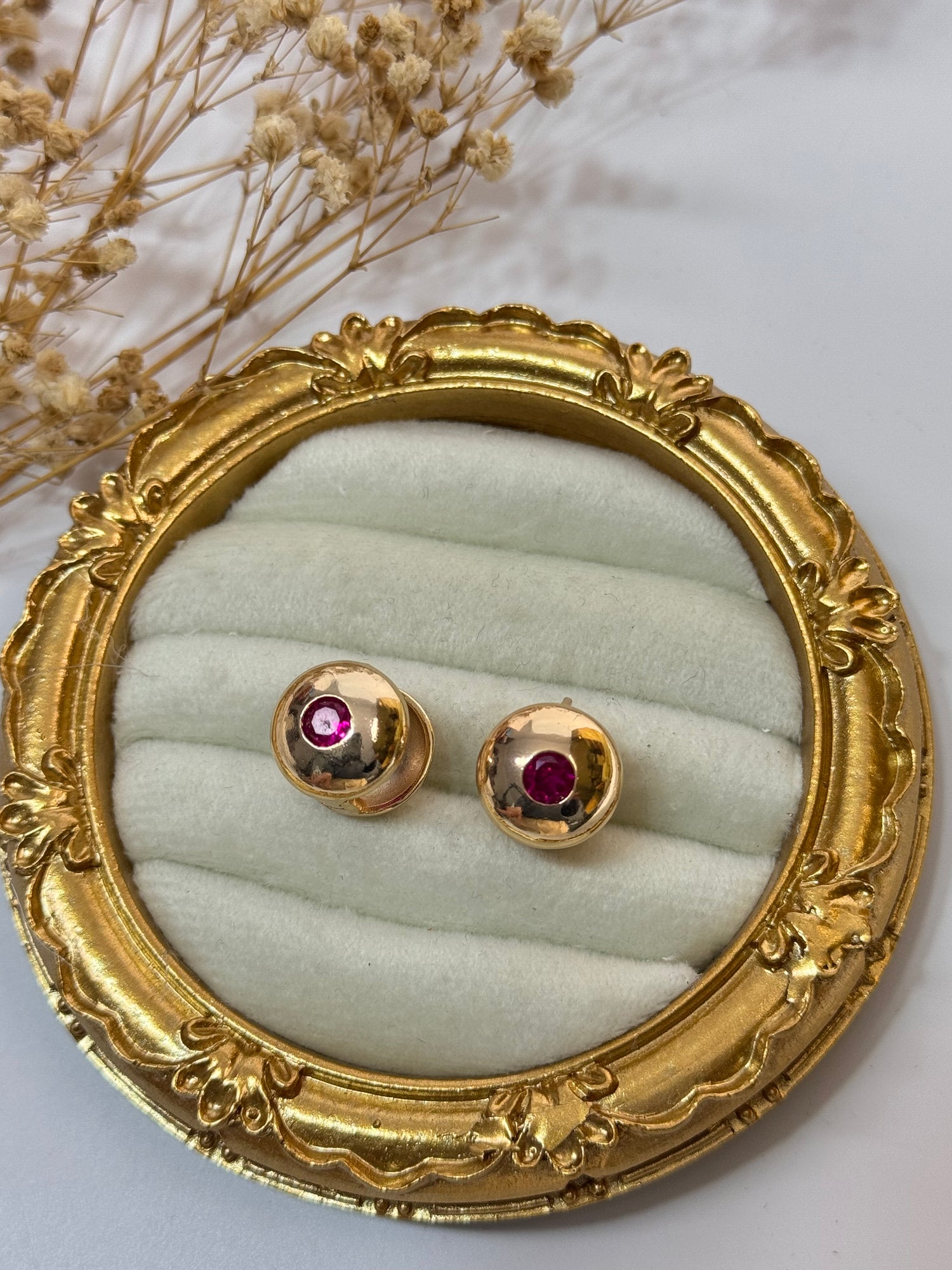 İTHAL FUŞYA TAŞLI KÜPE