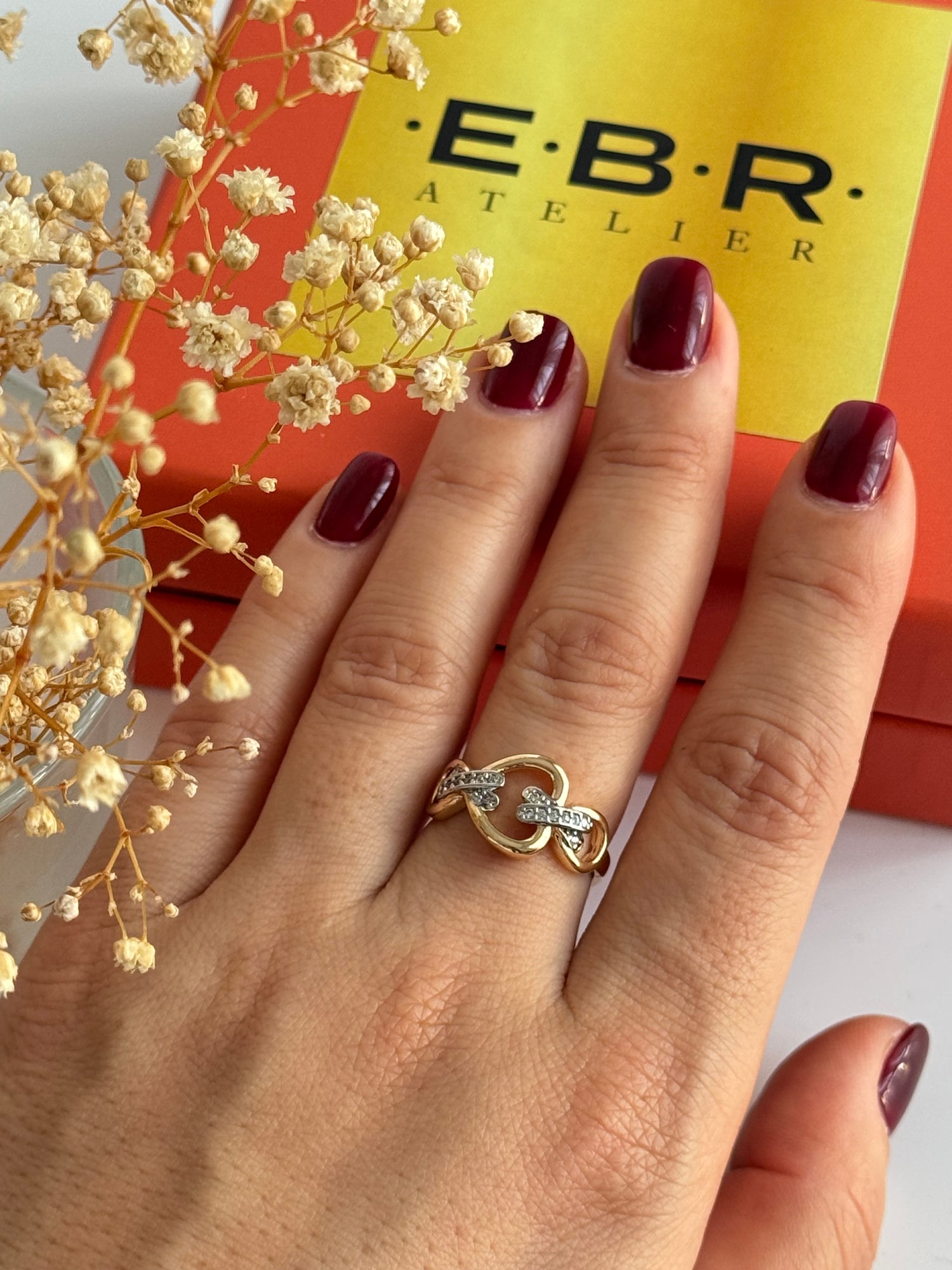 İTHAL TAŞLI GOLD AYARLANABİLİR YÜZÜK