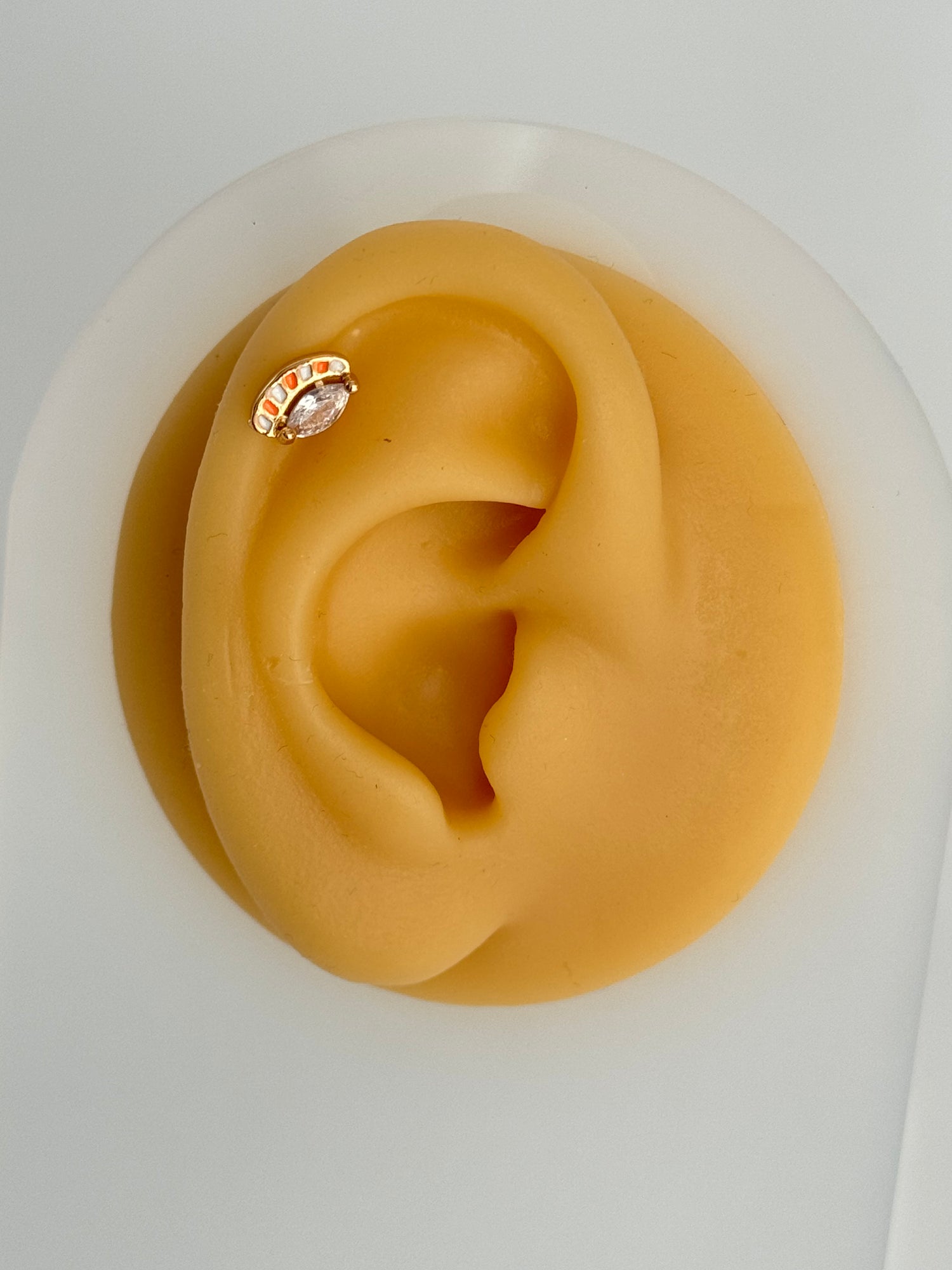 İTHAL RENKLİ GÖZ DETAYLI GOLD PİERCİNG