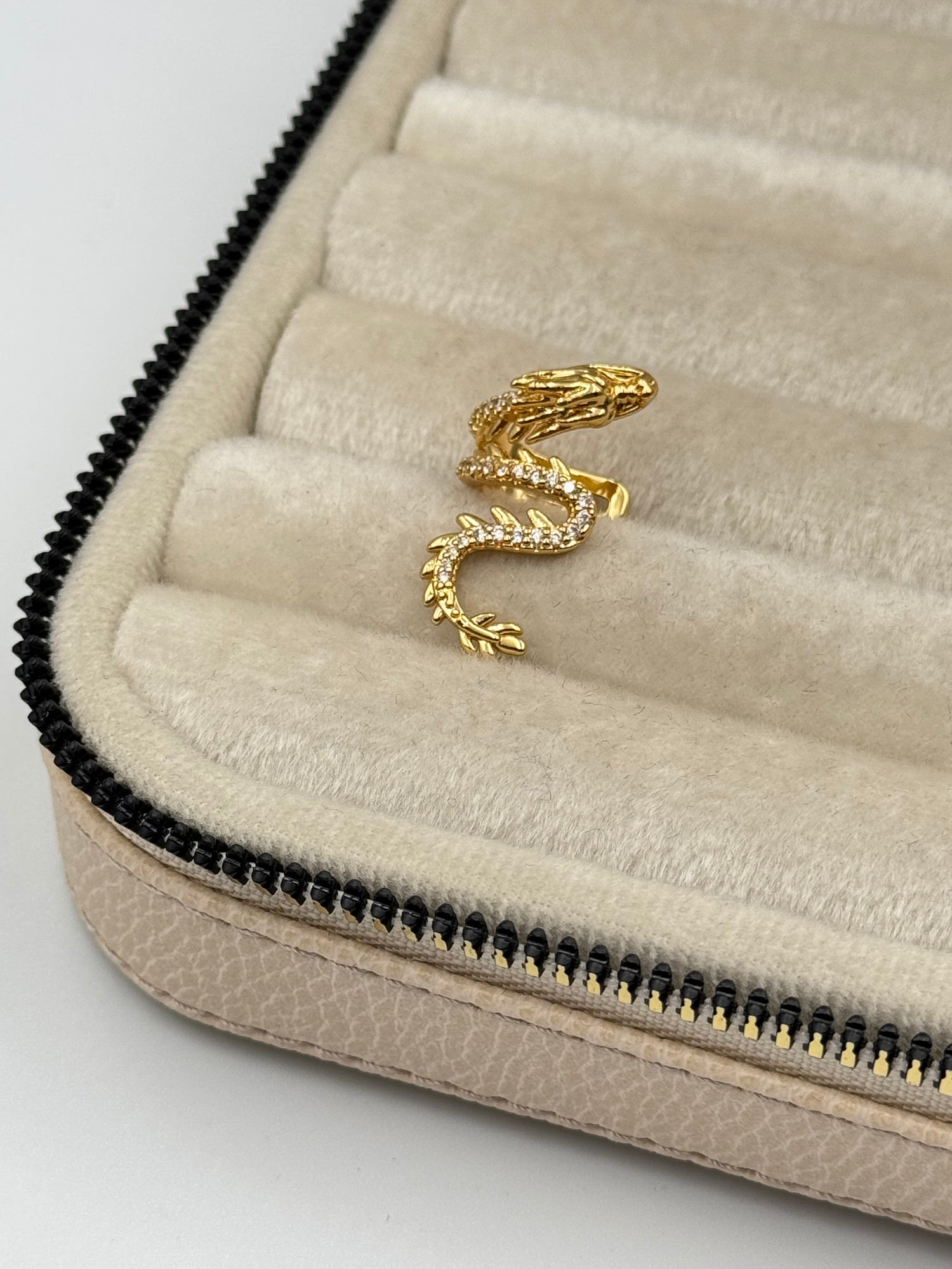 İTHAL DRAGON GOLD KIKIRDAK KÜPE EARCUFF