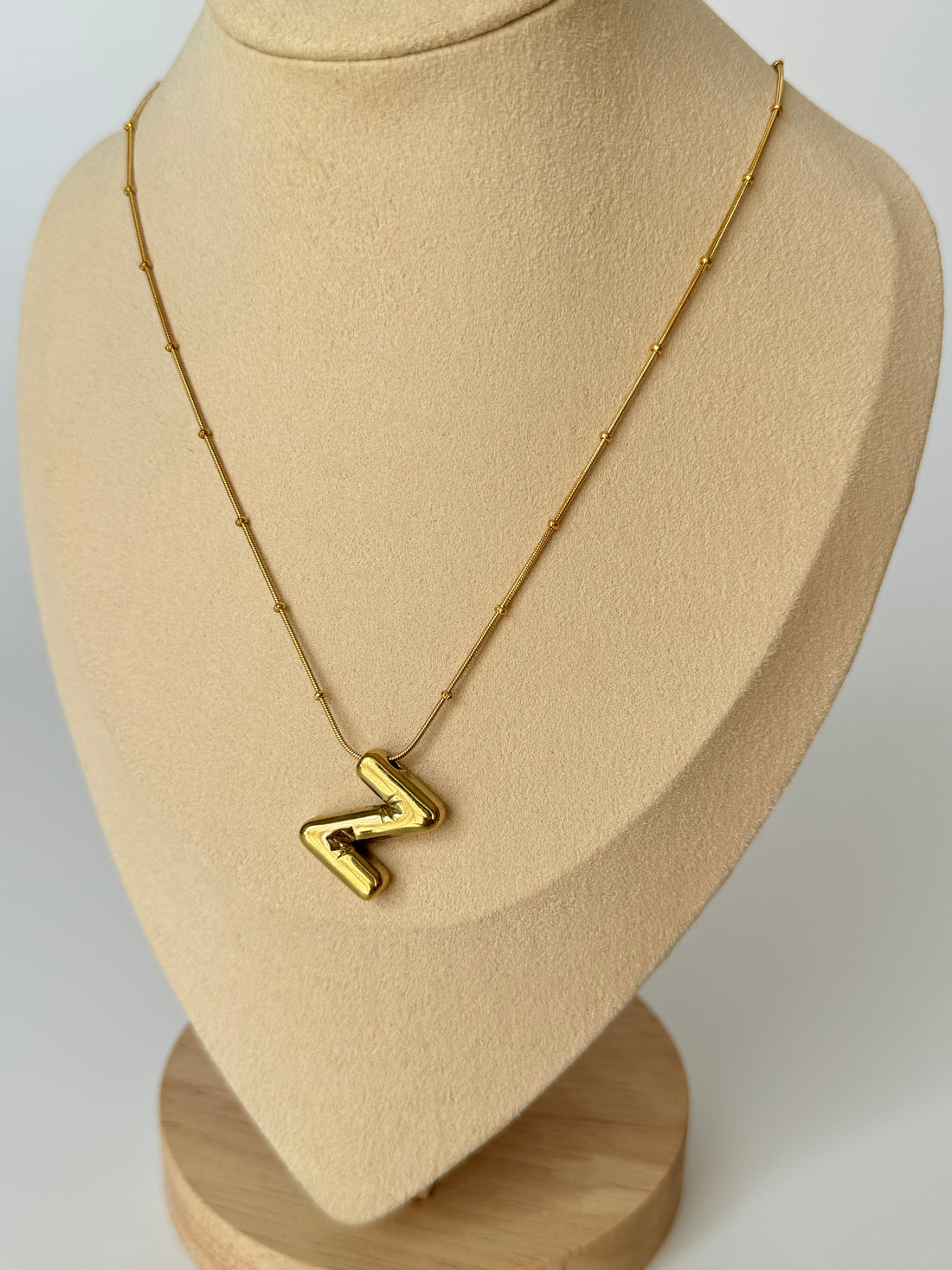 İthal Balon Z Harf Gold Kolye