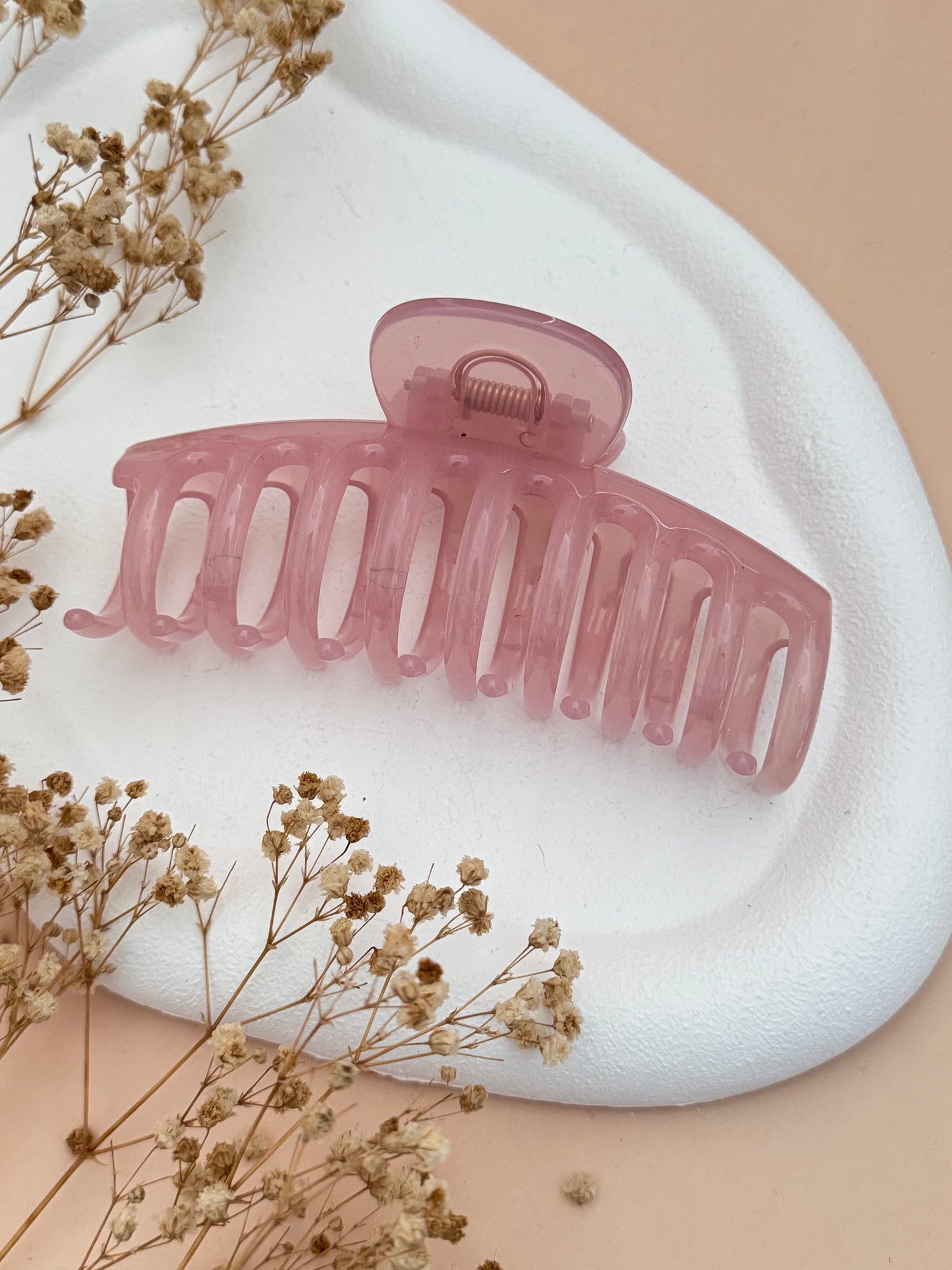 İTHAL KIRILMAZ GARANTİLİ PEMBE AKRİLİK MANDAL TOKA