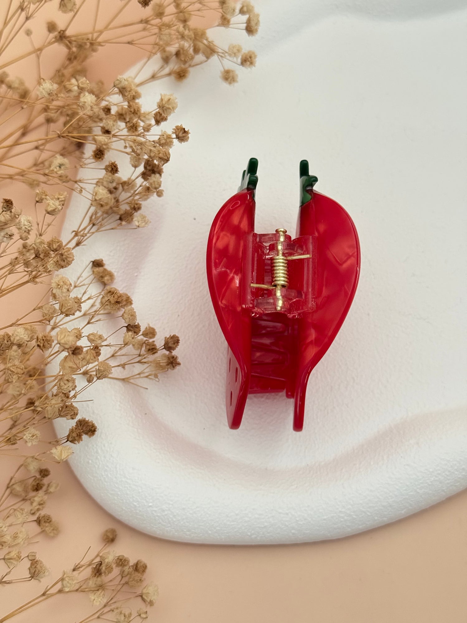 İTHAL ÇİLEK MODELLİ KEMİK MANDAL TOKA