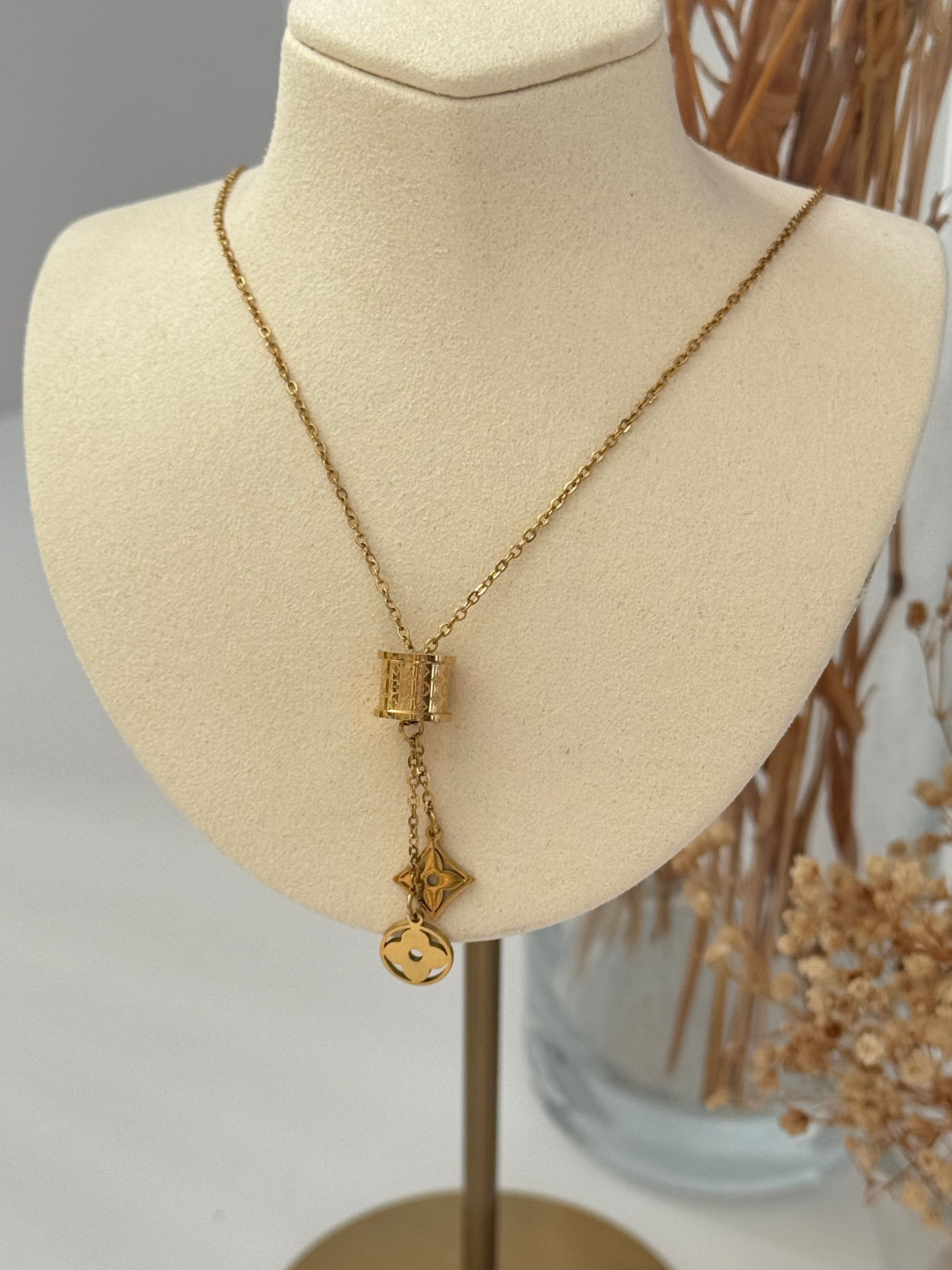 SALLANTILI MARKA MODEL GOLD ÇELİK KOLYE