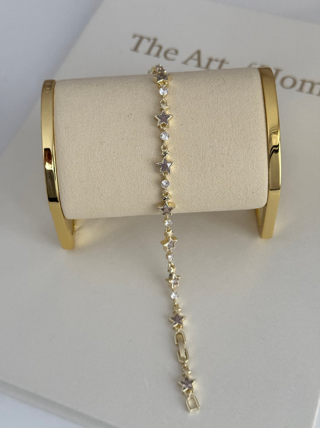 ZARİFEH YILDIZ DETAYLI GOLD BİLEKLİK