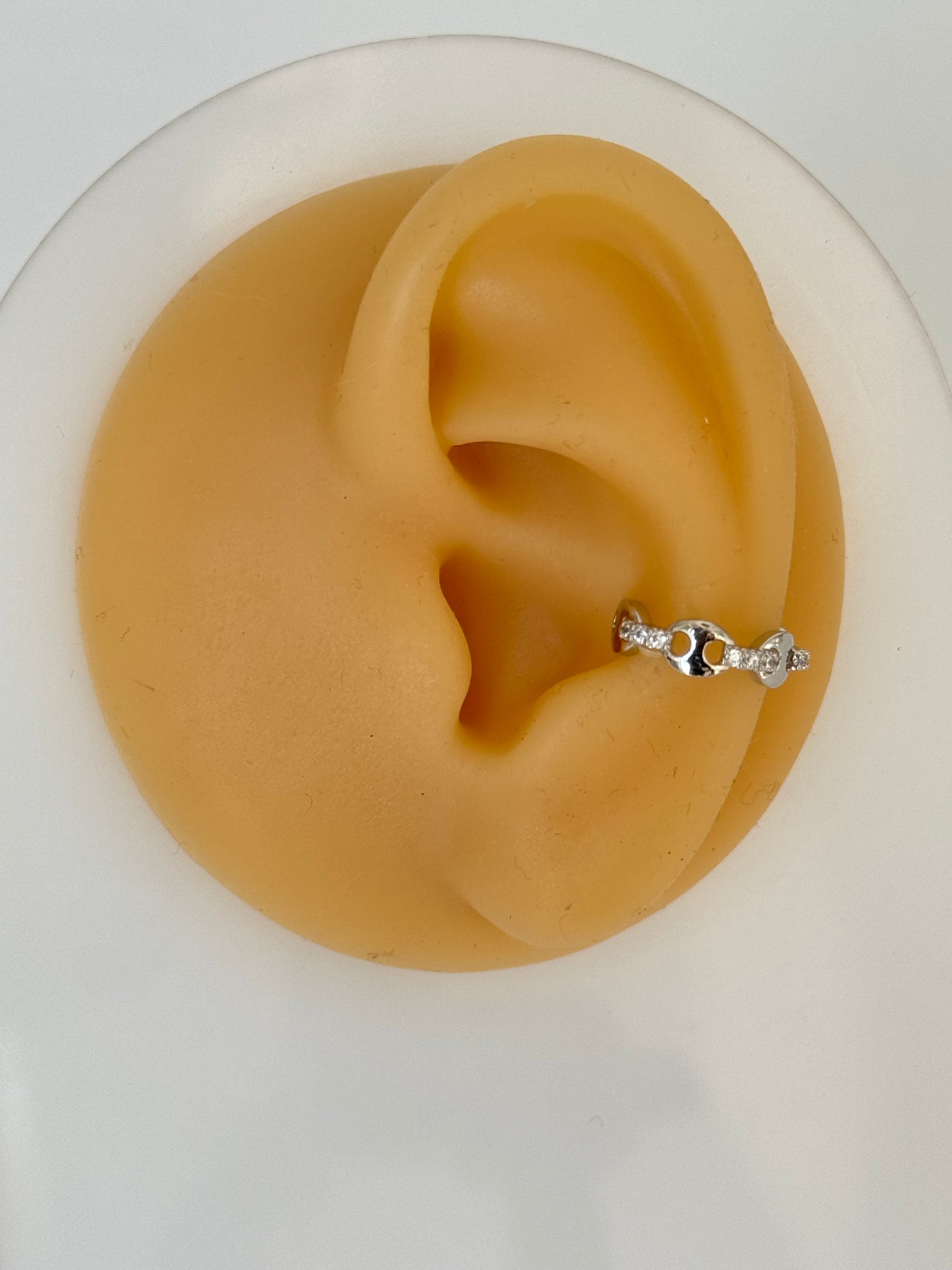 İTHAL DETAYLI SİLVER KIKIRDAK KÜPE EARCUFF