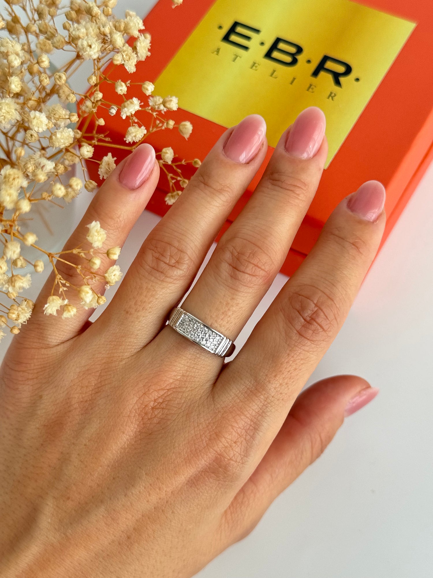 İTHAT TAŞ DETAYLI AYARLANABİLİR SİLVER YÜZÜK