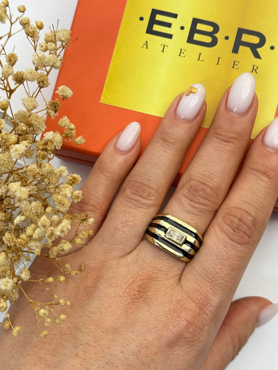 İTHAL SİYAH MİNELİ AYARLANABİLİR YÜZÜK