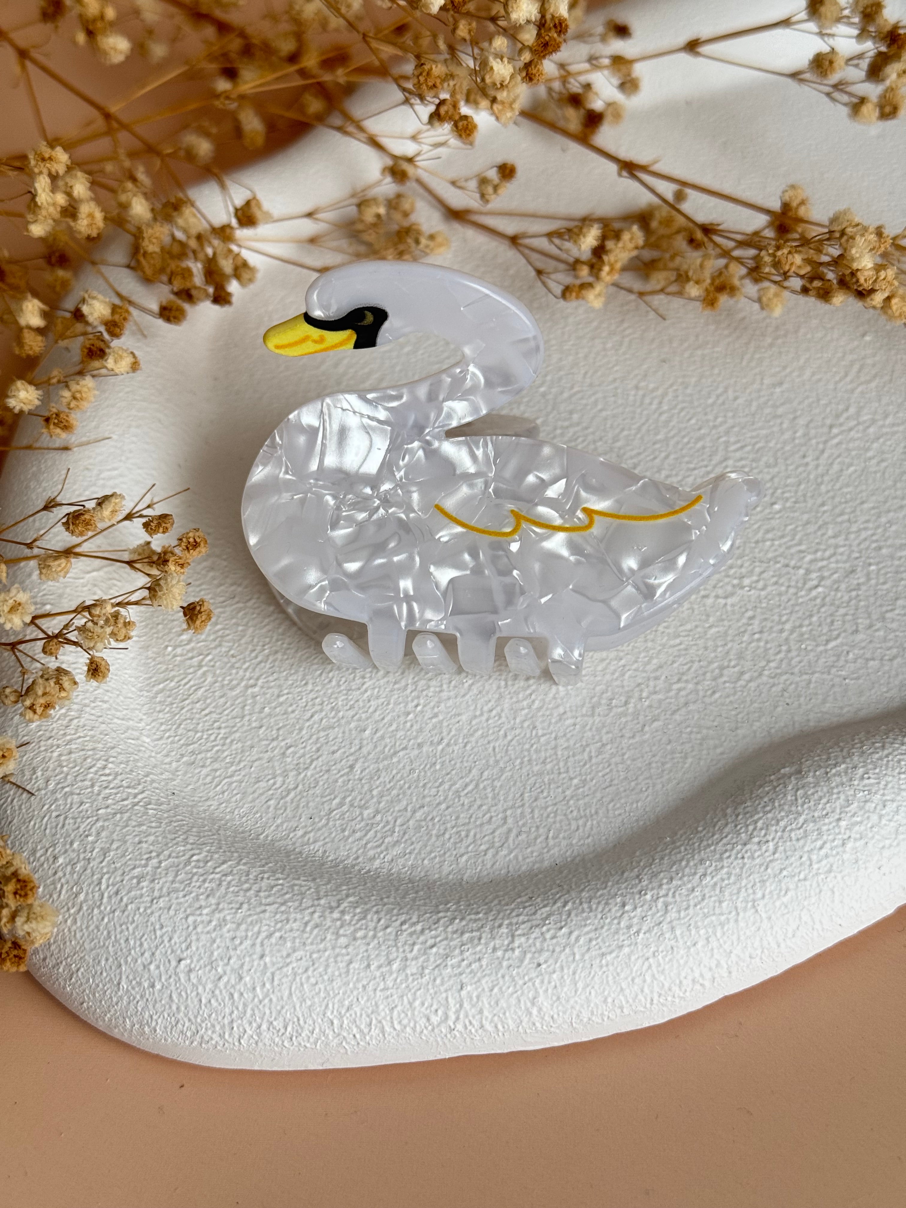 İTHAL KUĞU DESENLİ MANDAL TOKA