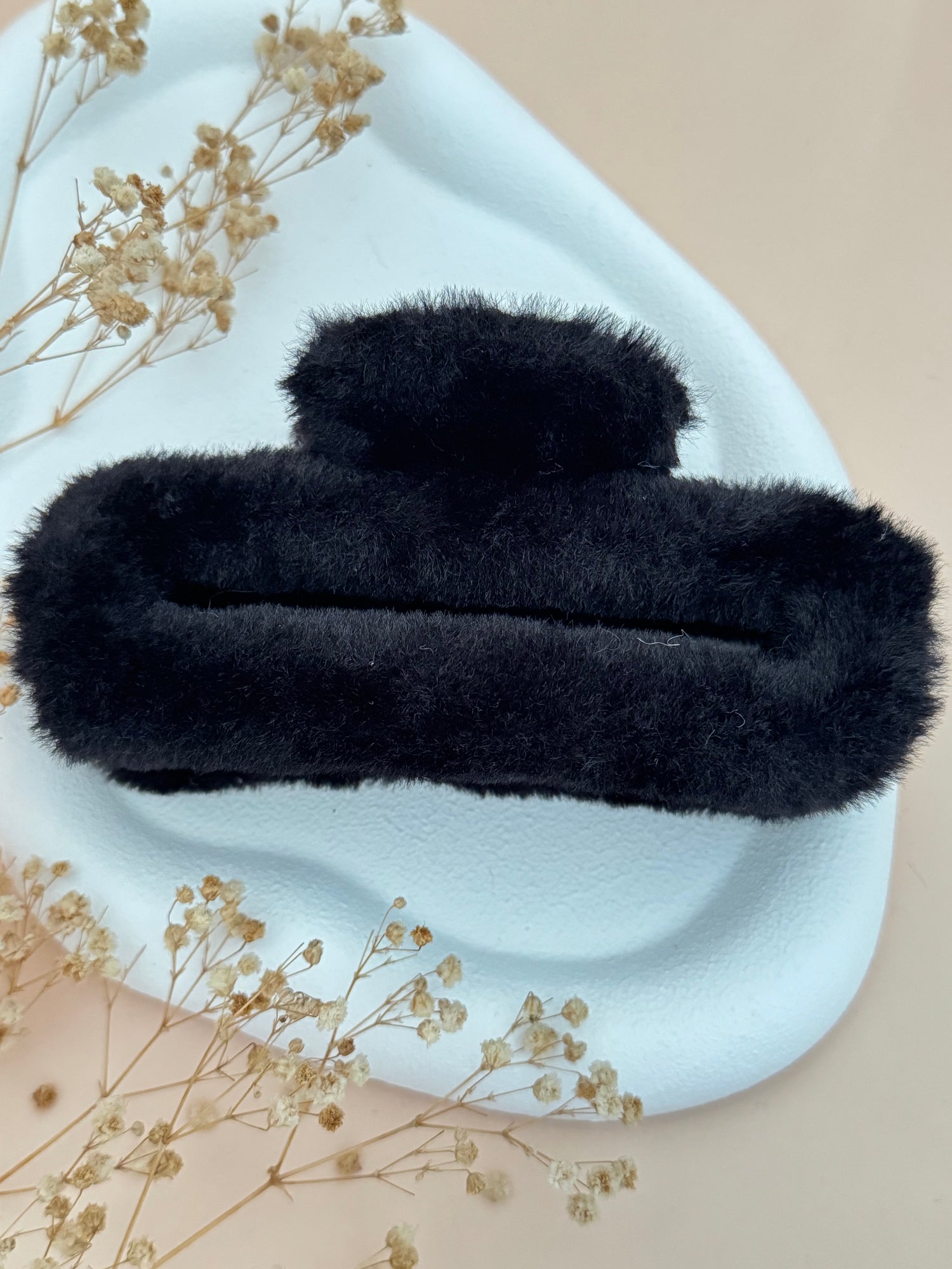 İTHAL SİYAH DİKDÖRTGEN BÜYÜK BOY PELUŞ MANDAL TOKA