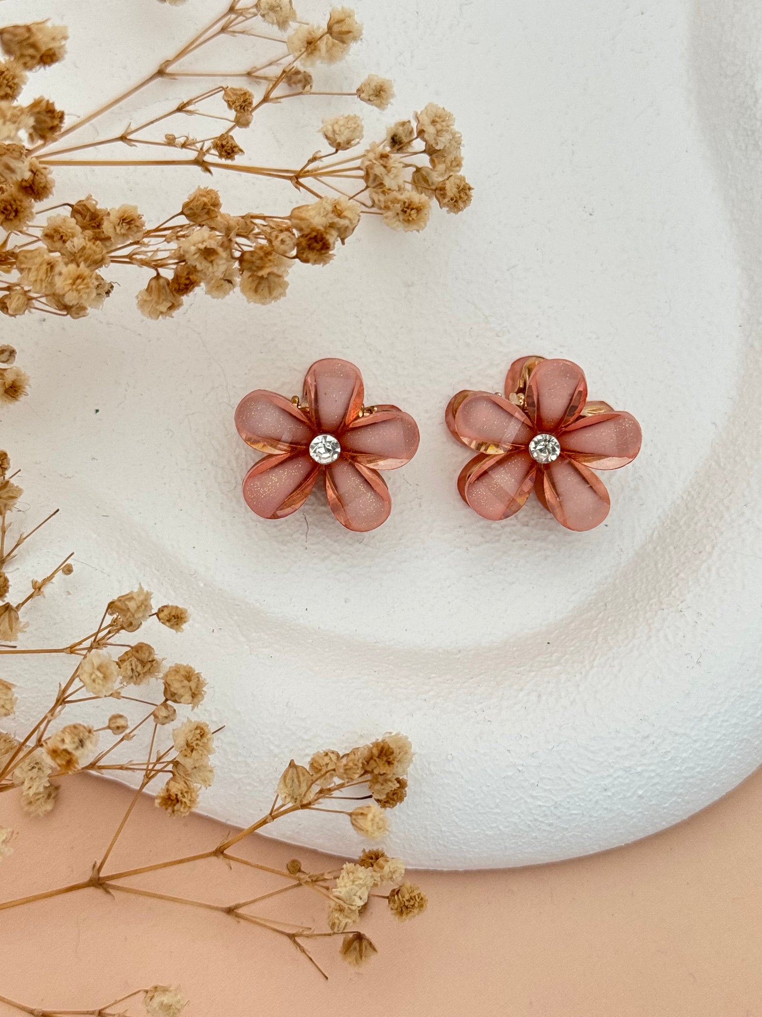 İTHAL YAVRUAĞZI ÇİÇEK METAL MİNİ MANDAL TOKA (2ADET)