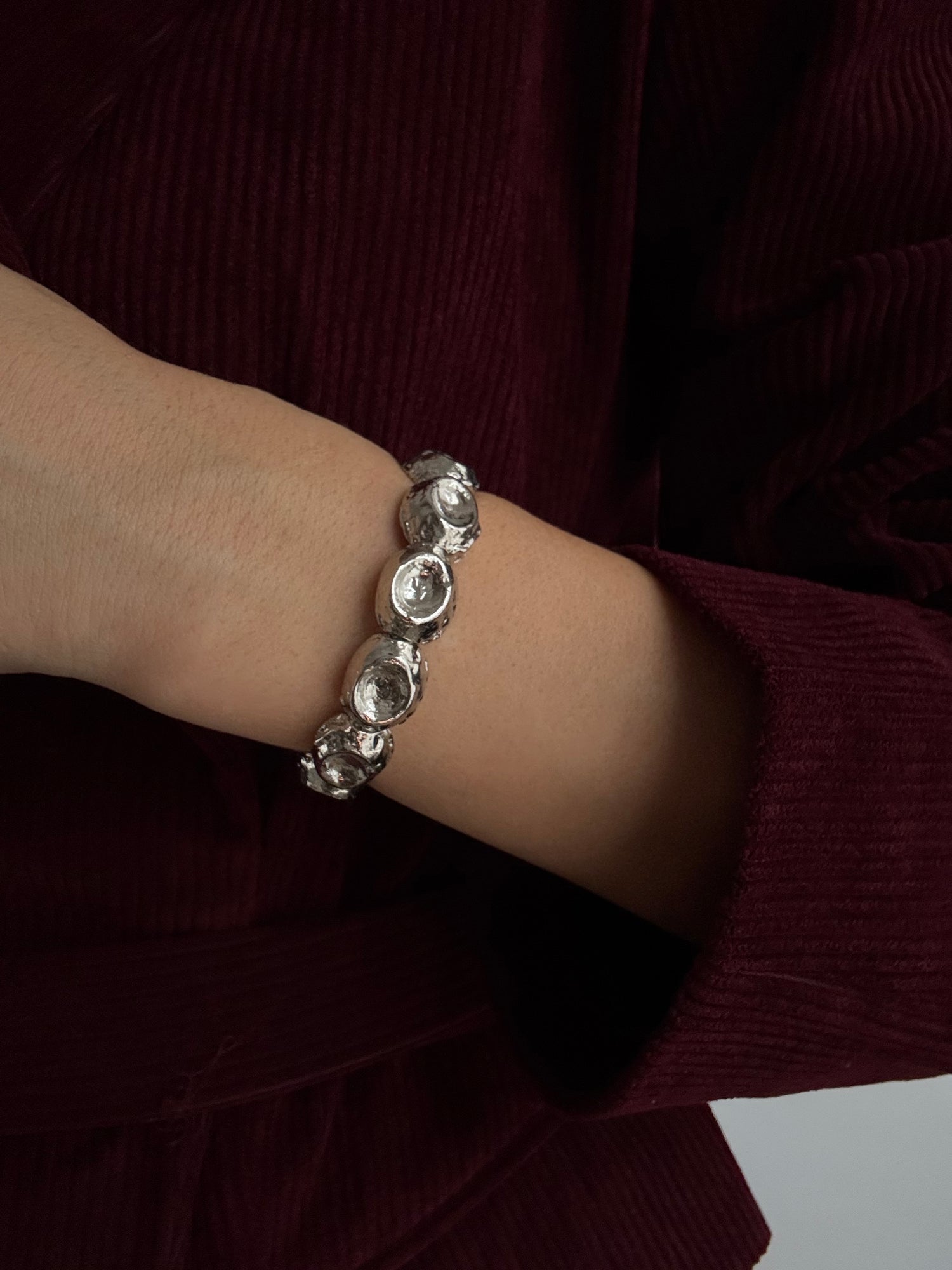 JEYAN ALTIN KAPLAMA AYARLANABİLİR SİLVER KELEPÇE BİLEKLİK