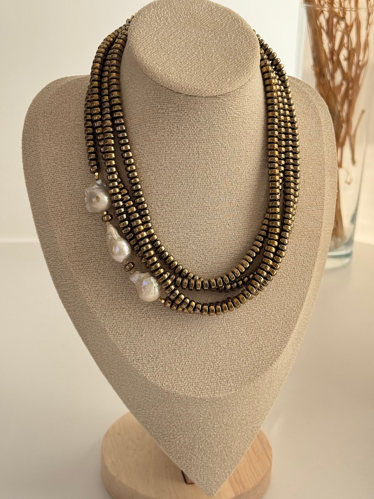 MİNERVA GERÇEK İNCİ DETAYLI KOLYE