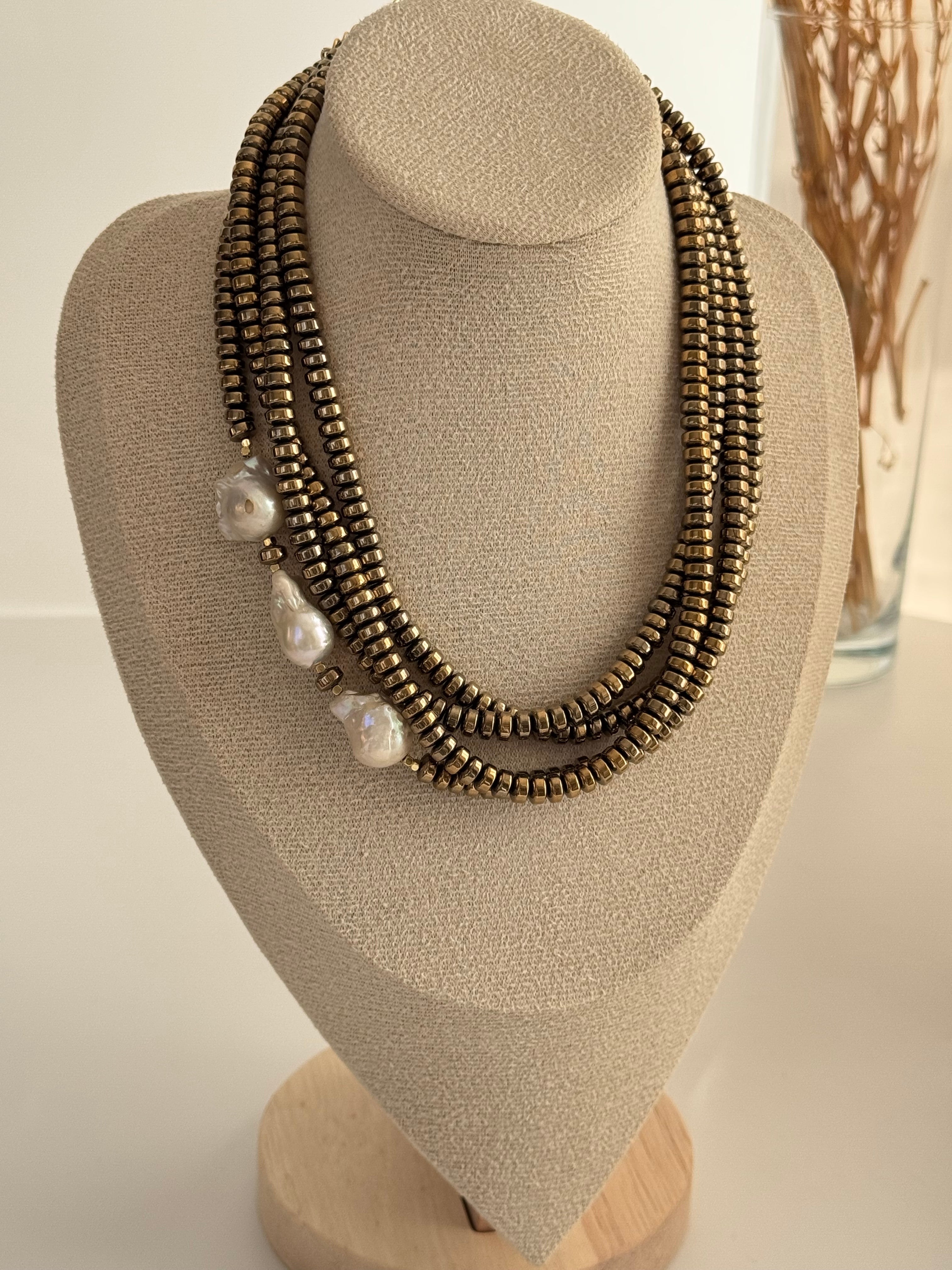 MİNERVA GERÇEK İNCİ DETAYLI KOLYE