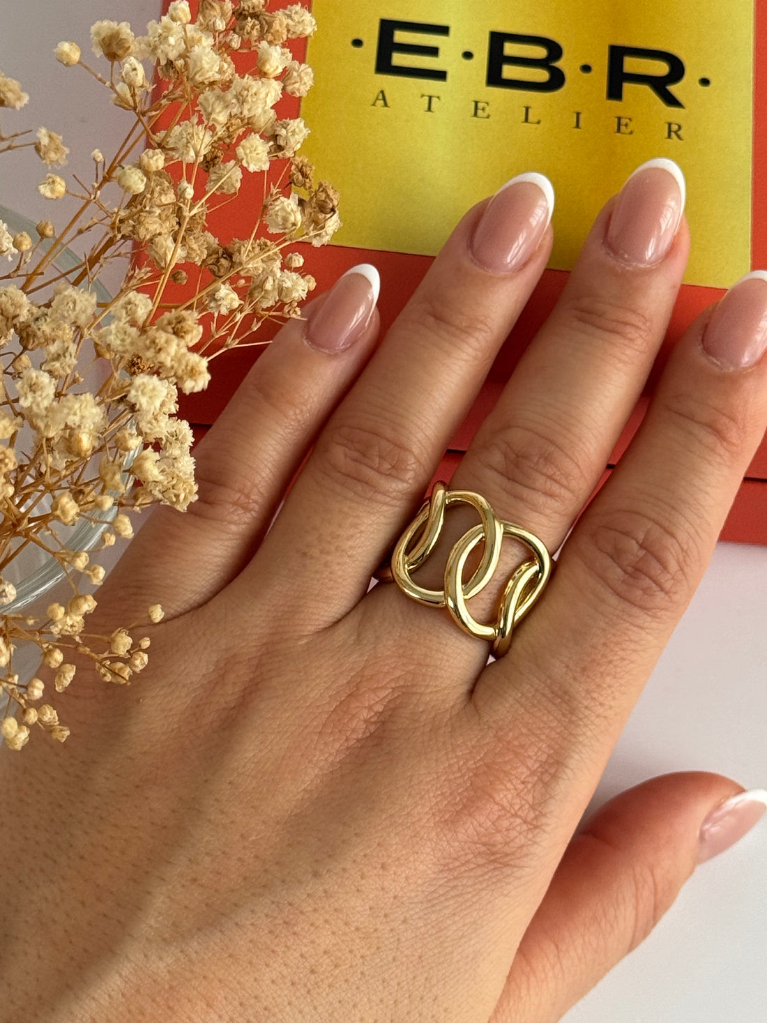 İTHAL ZİNCİR DETAYLI GOLD AYARLANABİLİR YÜZÜK