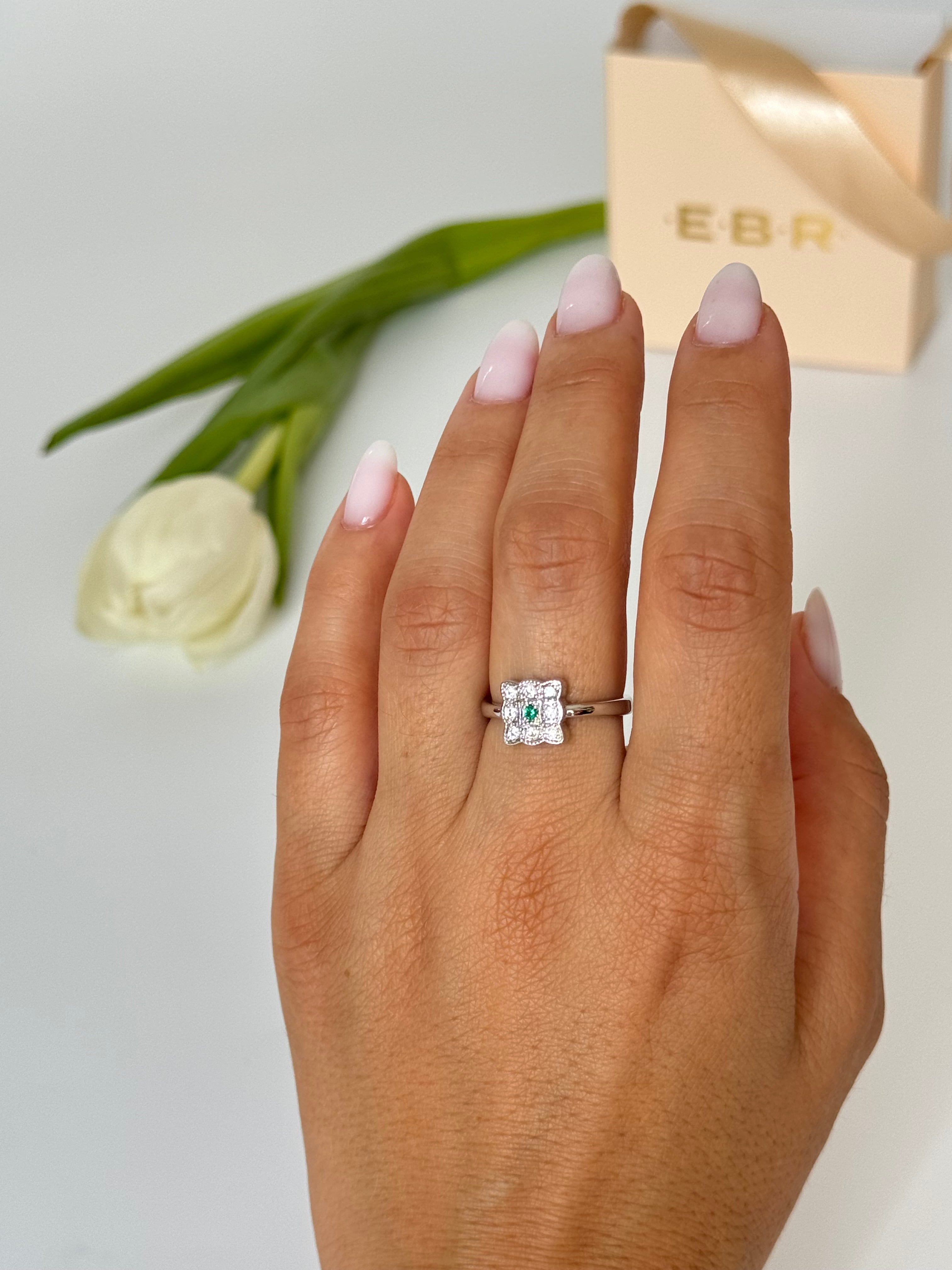 İTHAL YEŞİL TAŞLI VİNTAGE SİLVER AYARLANABİLİR YÜZÜK