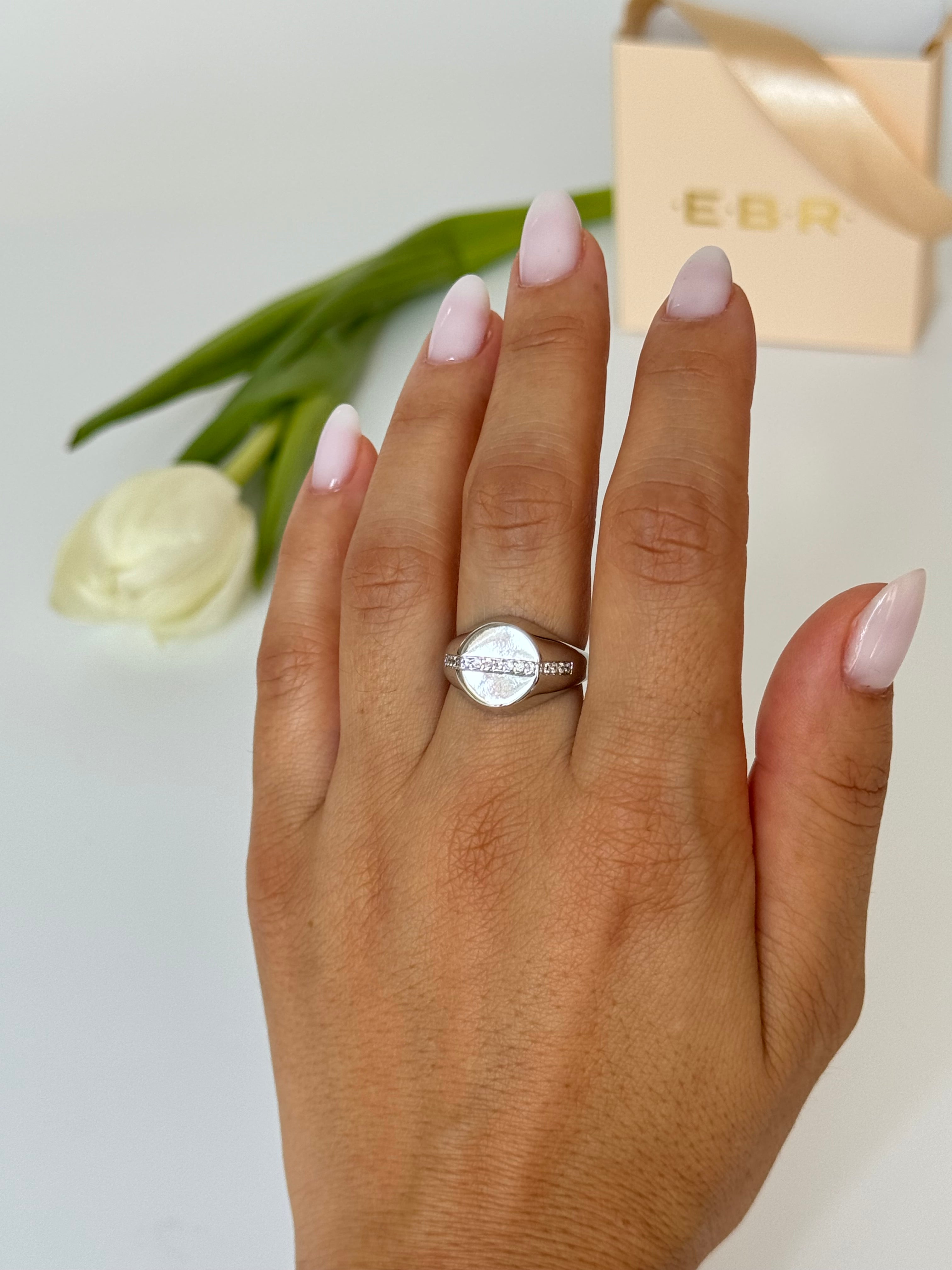 İTHAL TAŞLI SİLVER AYARLANABİLİR YÜZÜK