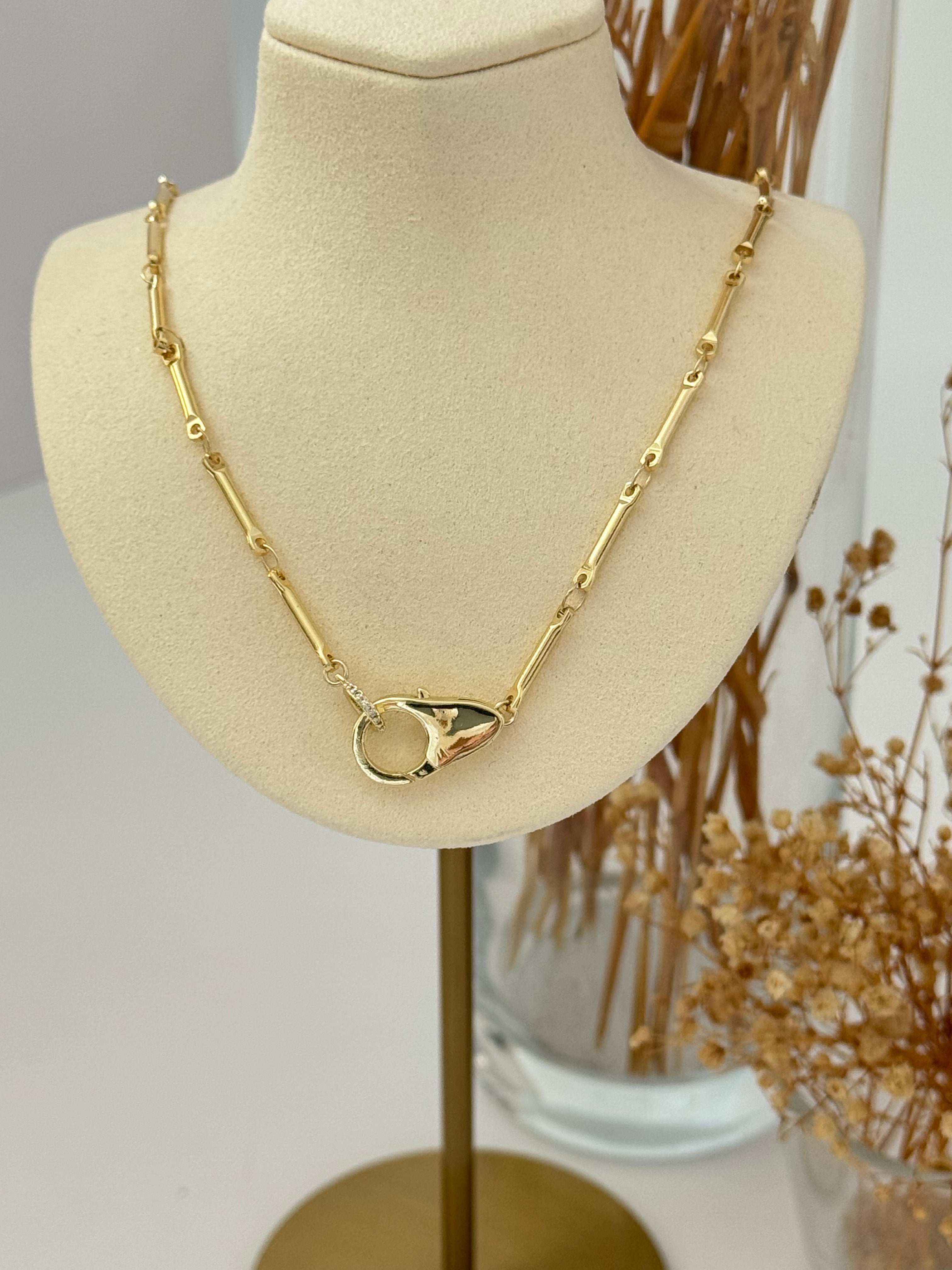 İTHAL ISTAKOZ PENÇELİ GOLD KOLYE