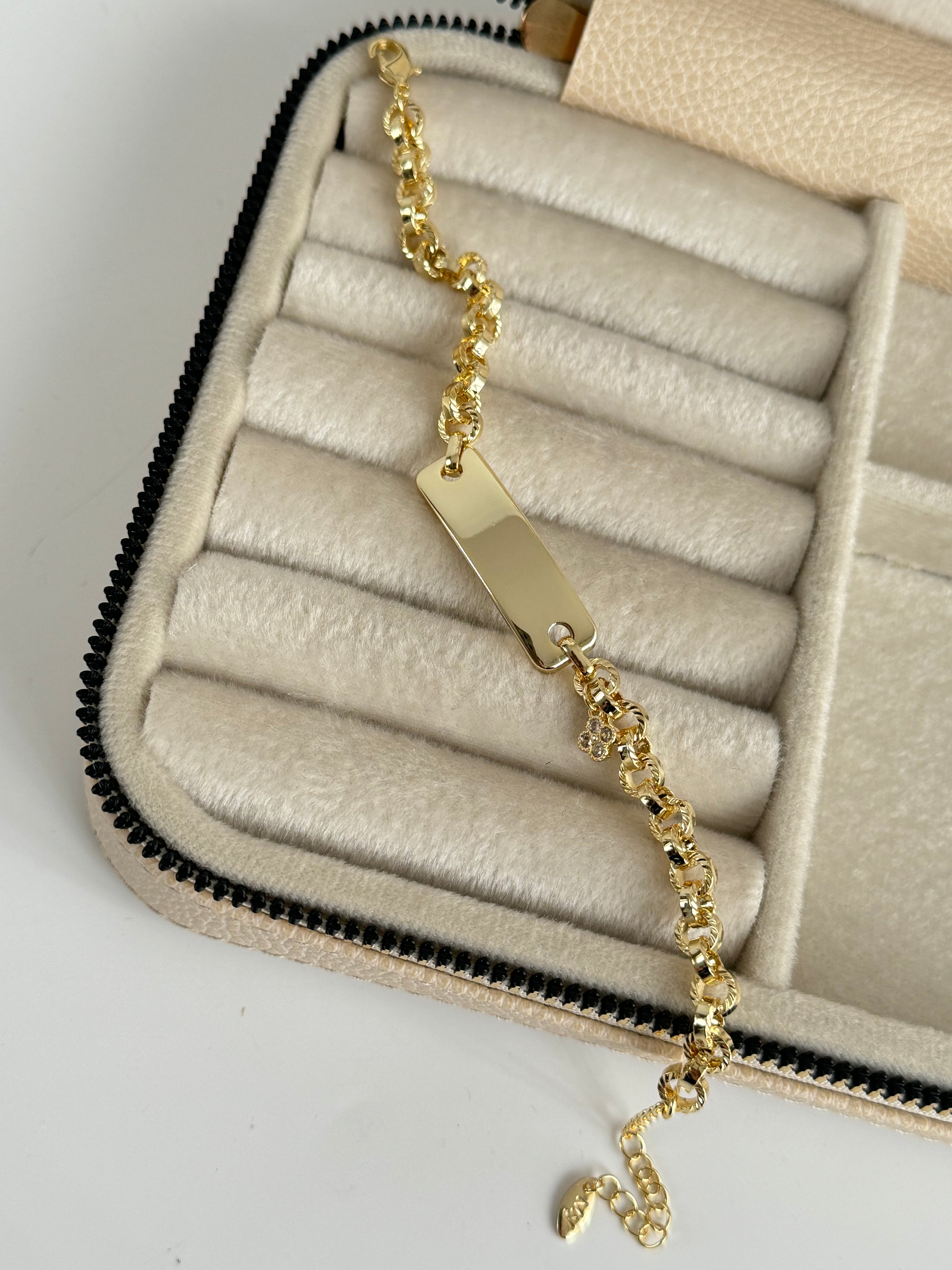 İTHAL GOLD KÜNYE BİLEKLİK