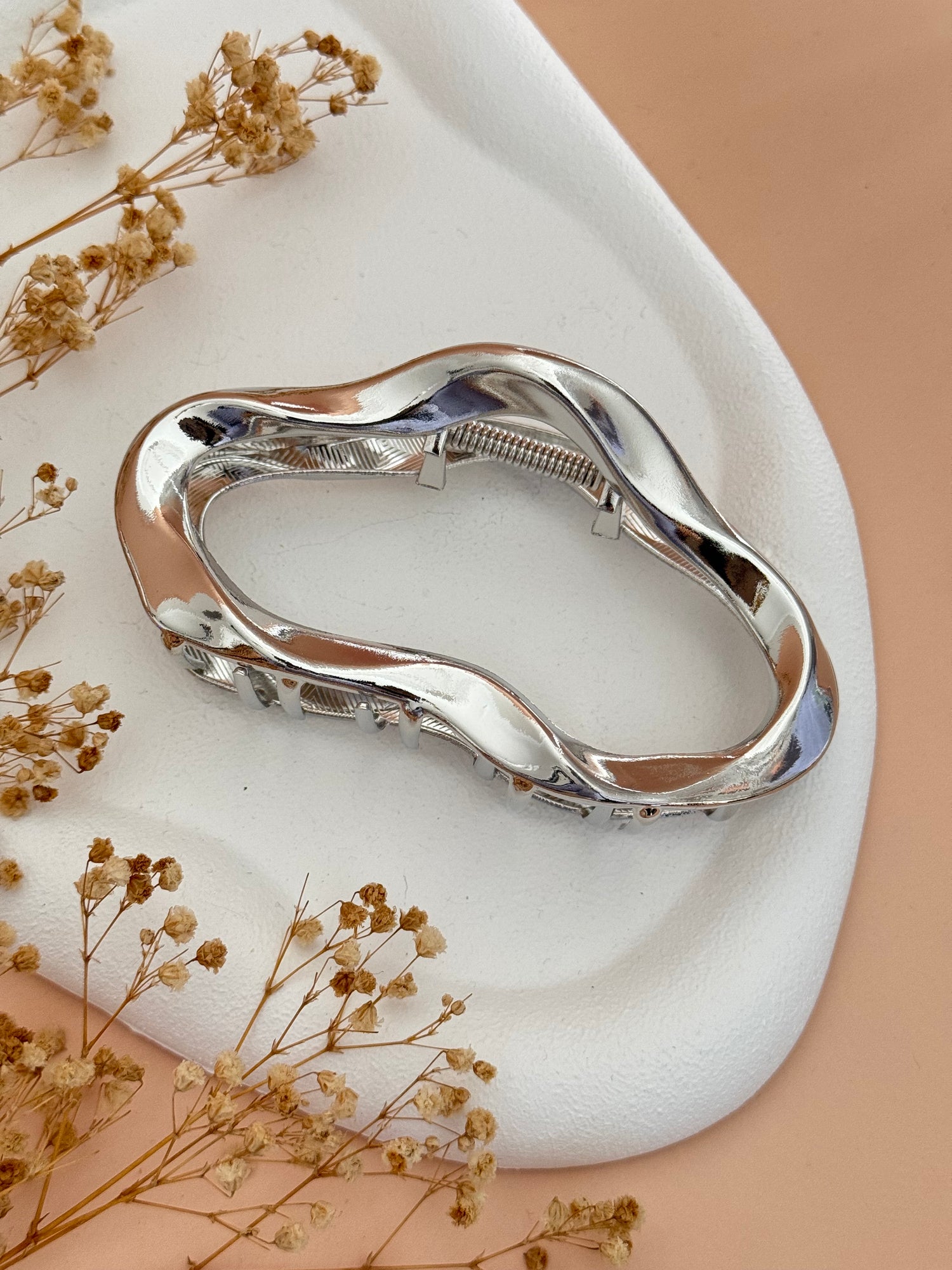 İTHAL SİLVER AMORF METAL MANDAL TOKA