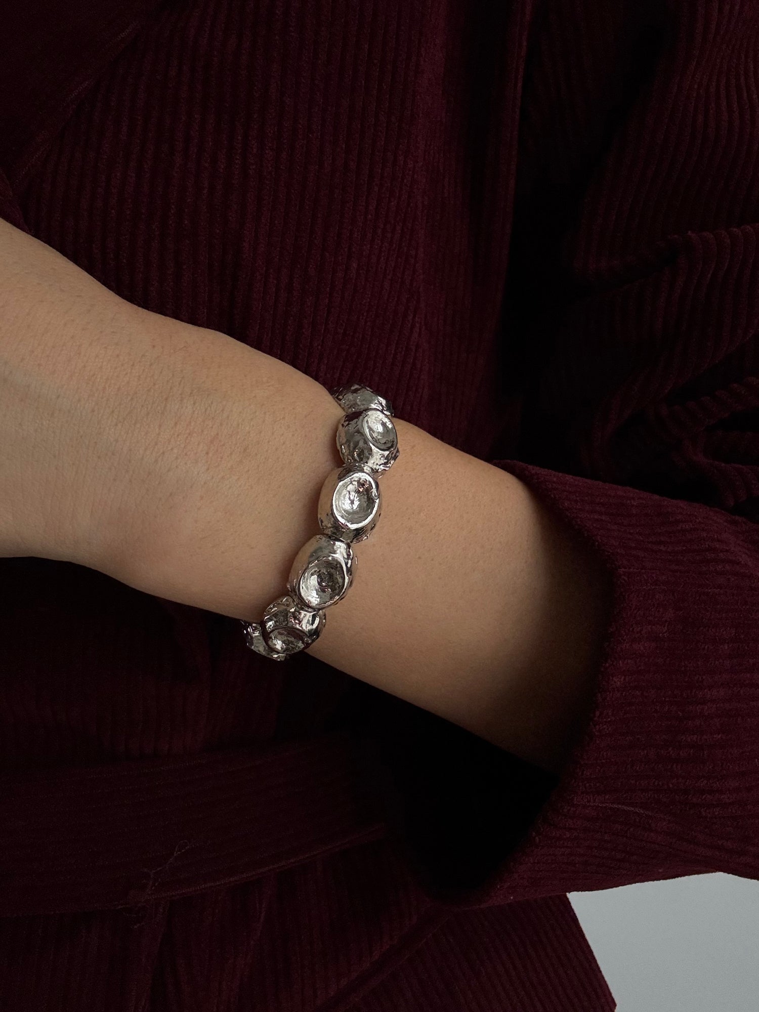 JEYAN ALTIN KAPLAMA AYARLANABİLİR SİLVER KELEPÇE BİLEKLİK