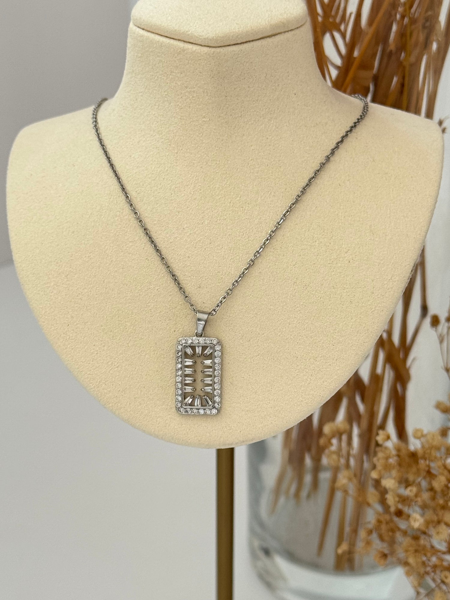 PALİZ SİLVER ÇELİK KOLYE