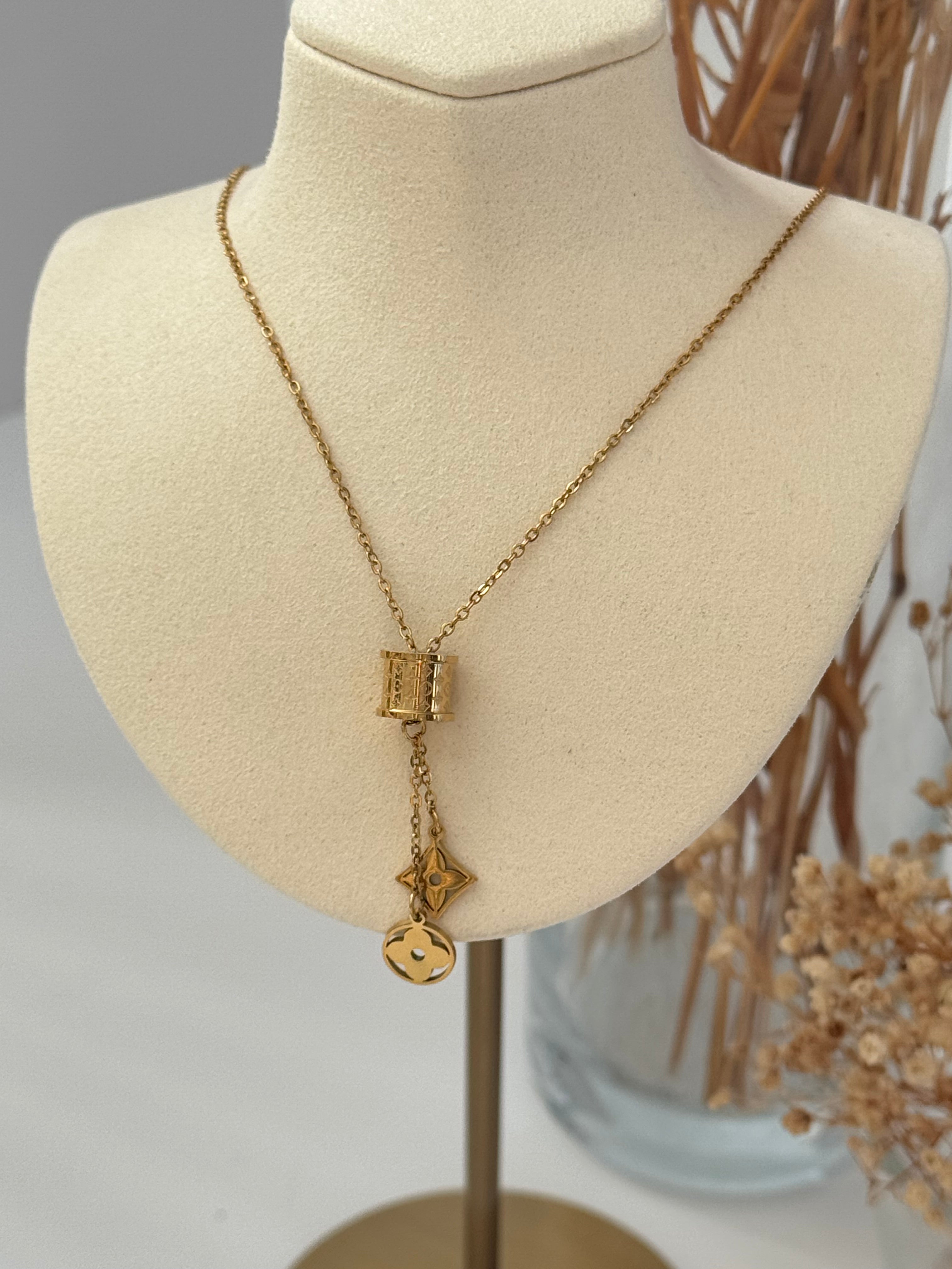 SALLANTILI MARKA MODEL GOLD ÇELİK KOLYE