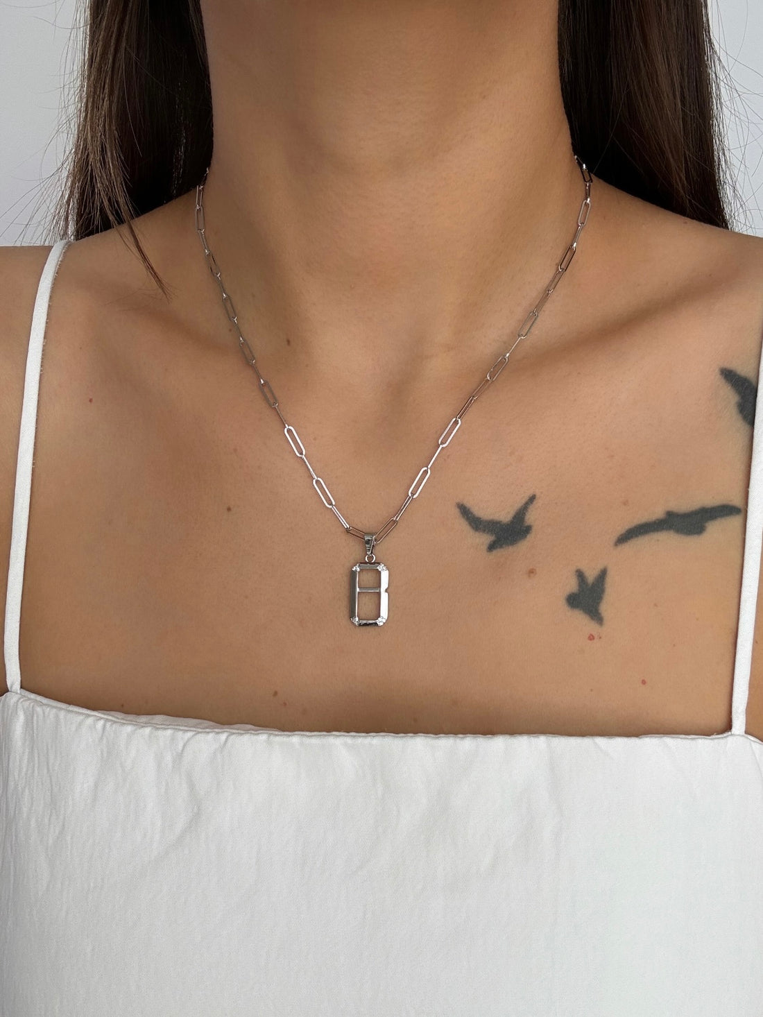 İTHAL SİLVER ZİNCİR KOLYE