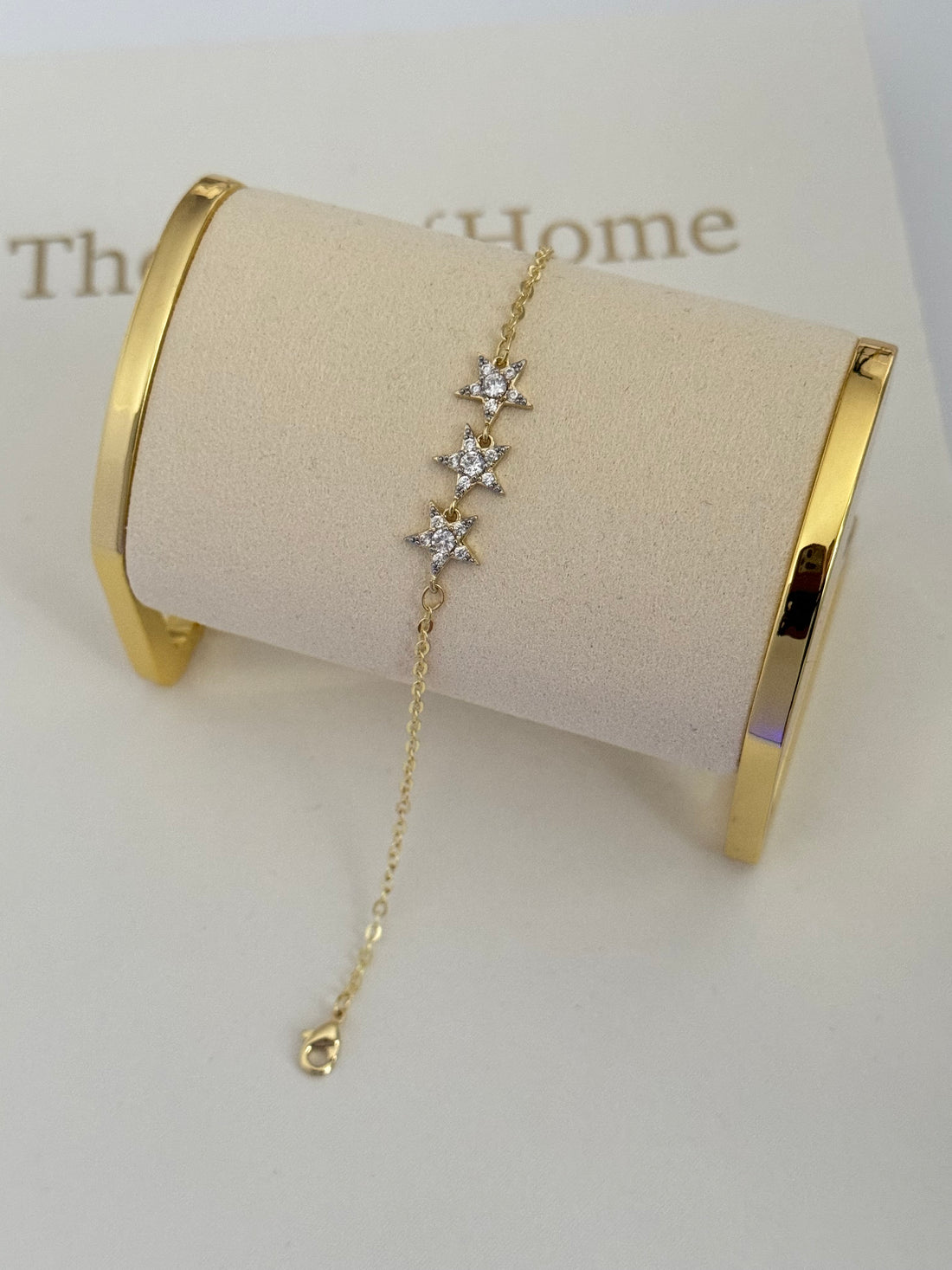 ANAİS YILDIZ DETAYLI GOLD BİLEKLİK