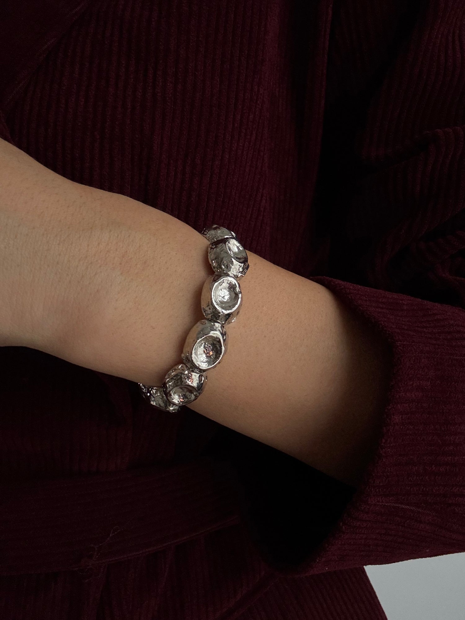 JEYAN ALTIN KAPLAMA AYARLANABİLİR SİLVER KELEPÇE BİLEKLİK