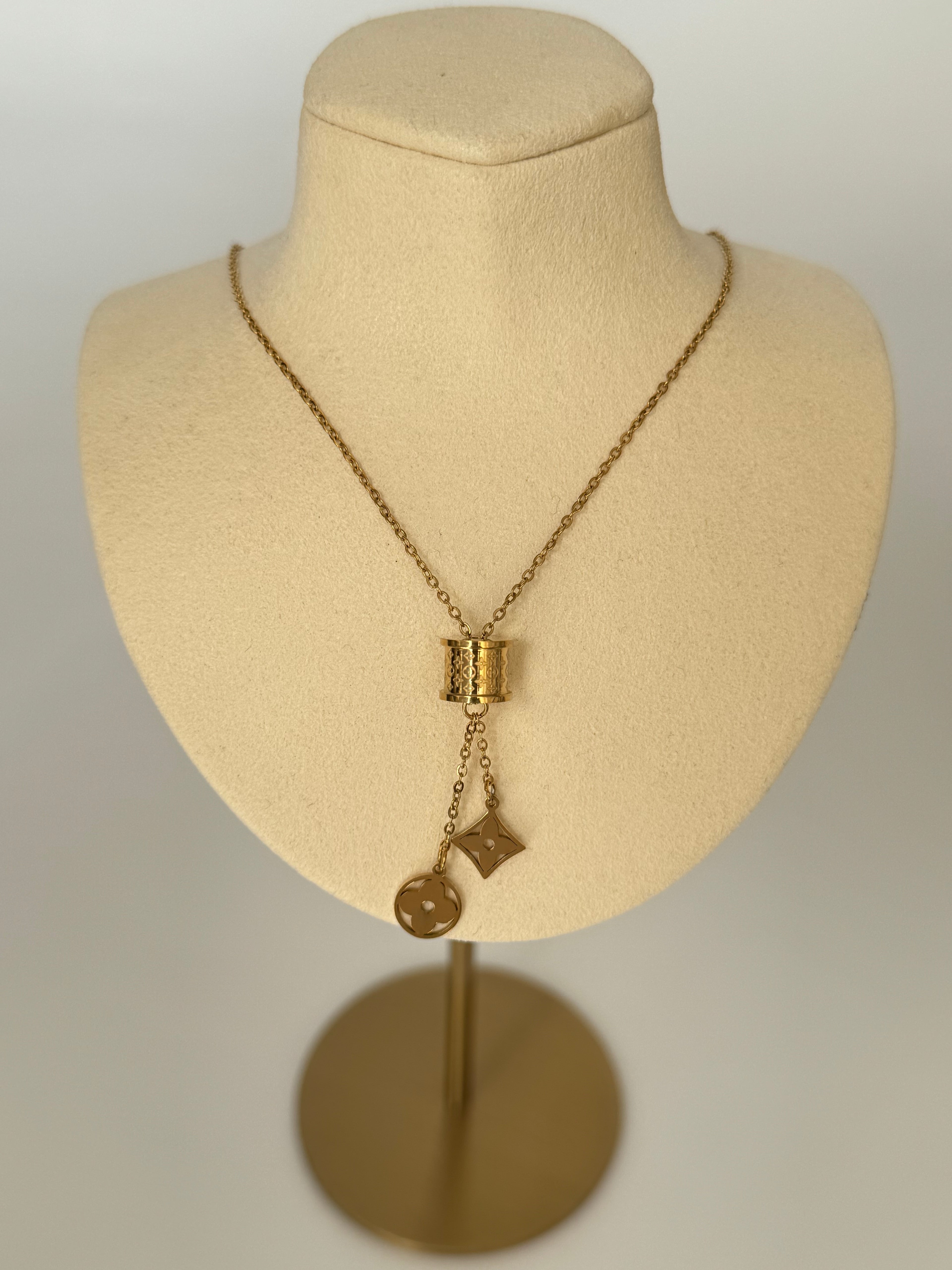 SALLANTILI MARKA MODEL GOLD ÇELİK KOLYE