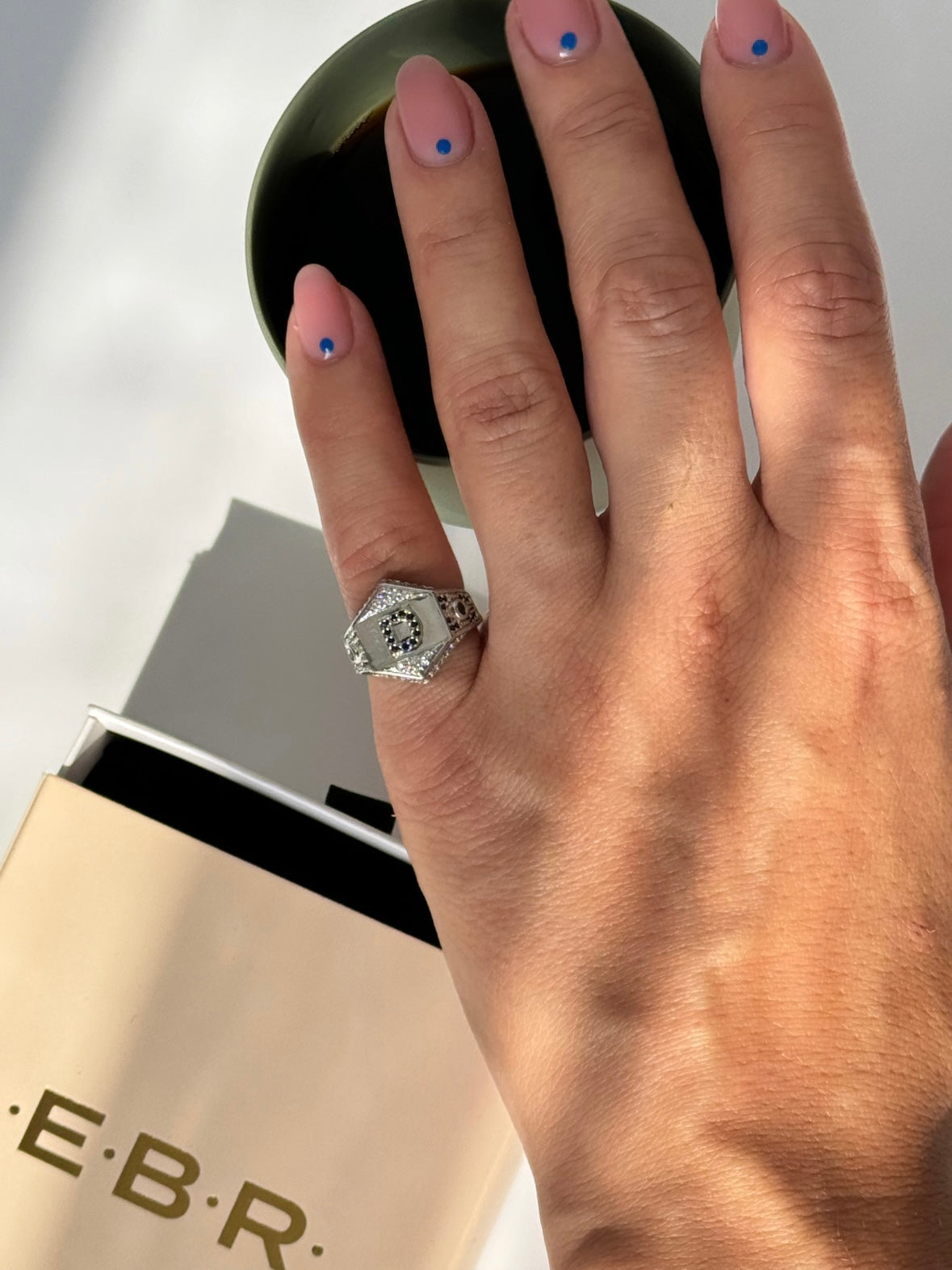 İTHAL D HARF AYARLANABİLİR SİLVER SERÇE PARMAK YÜZÜK