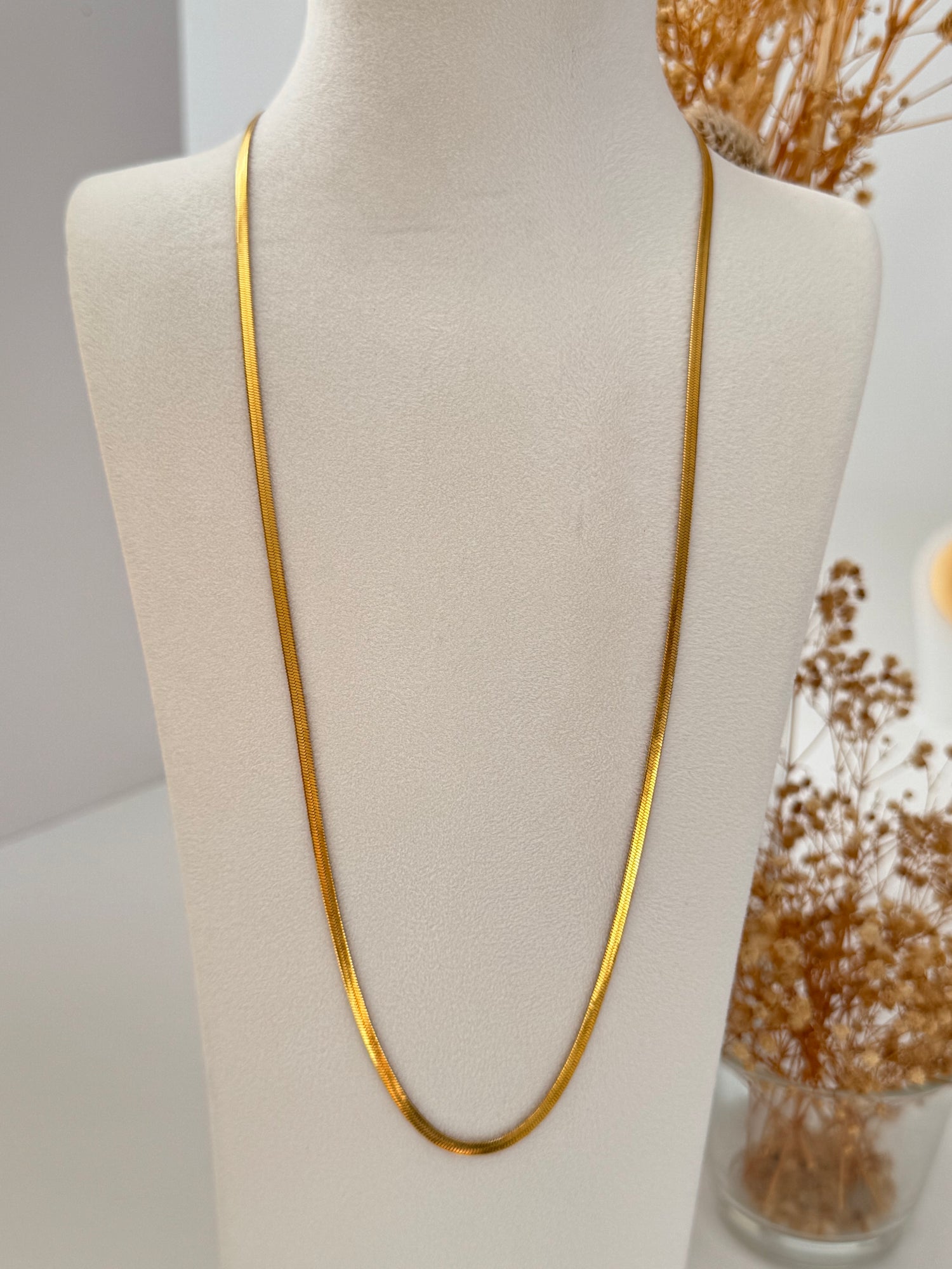 İTALYAN ZİNCİRLİ GOLD ÇELİK KOLYE 60cm