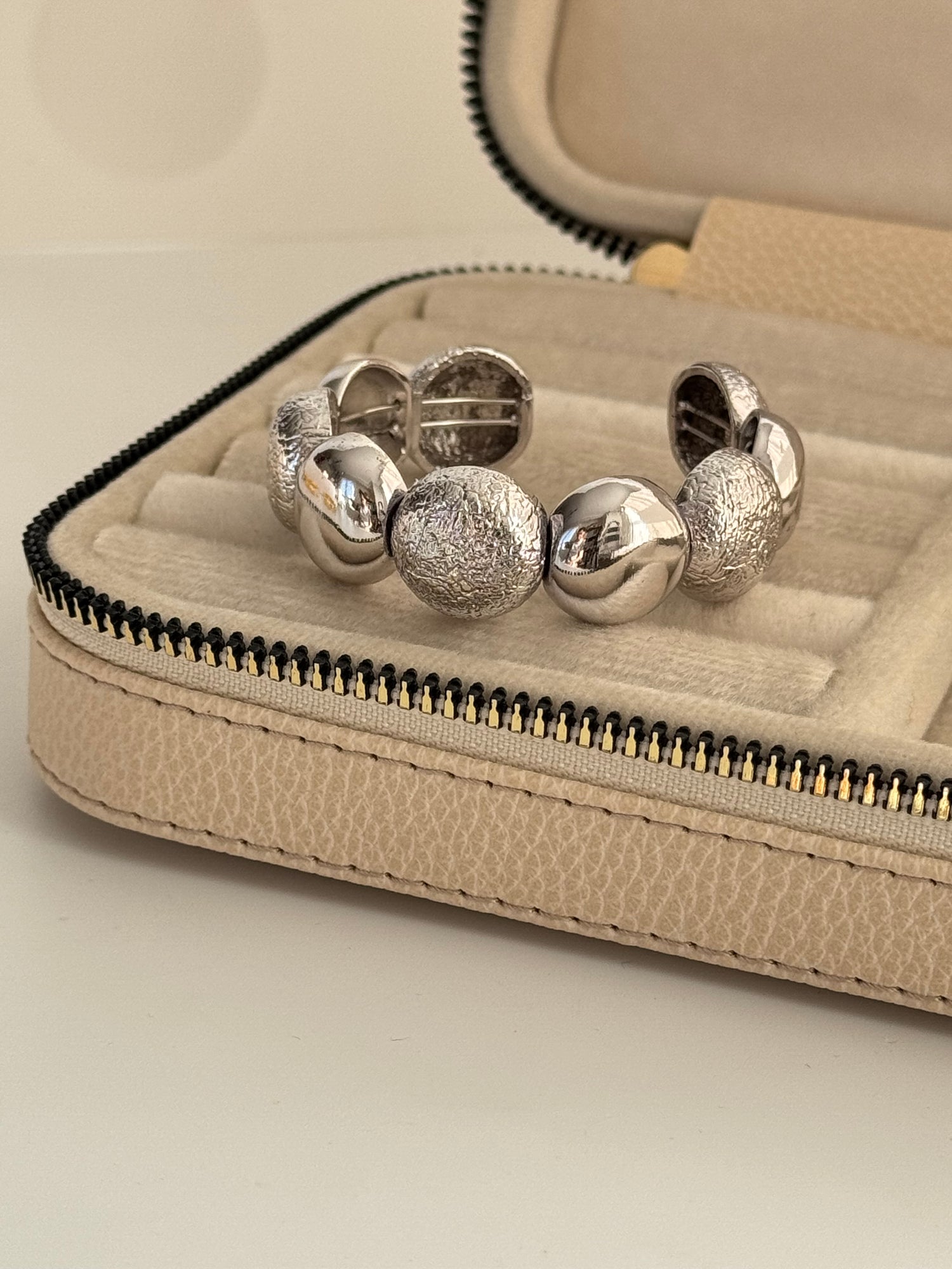 MEHSA AYARLANABİLİR SİLVER ALTIN KAPLAMA KELEPÇE BİLEKLİK