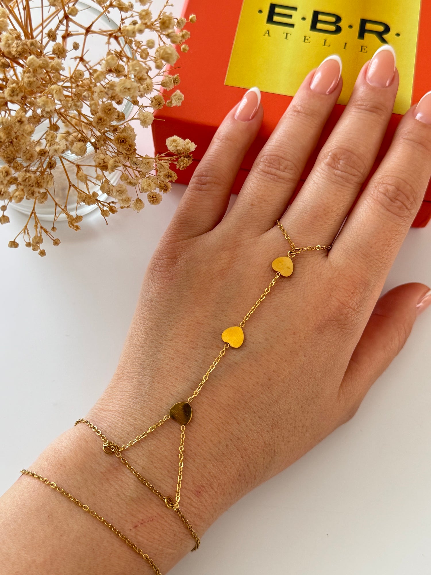 İTHAL KALP DETAYLI GOLD ÇELİK ŞAHMERAN