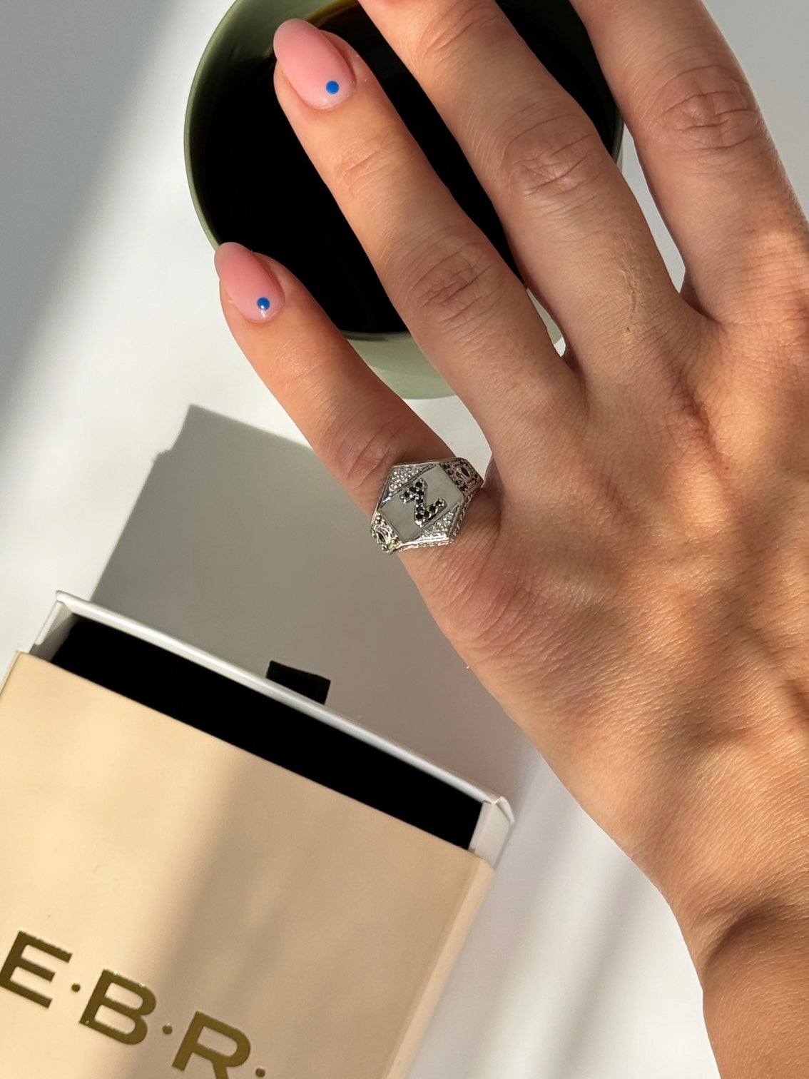 İTHAL Z HARF AYARLANABİLİR SİLVER SERÇE PARMAK YÜZÜK