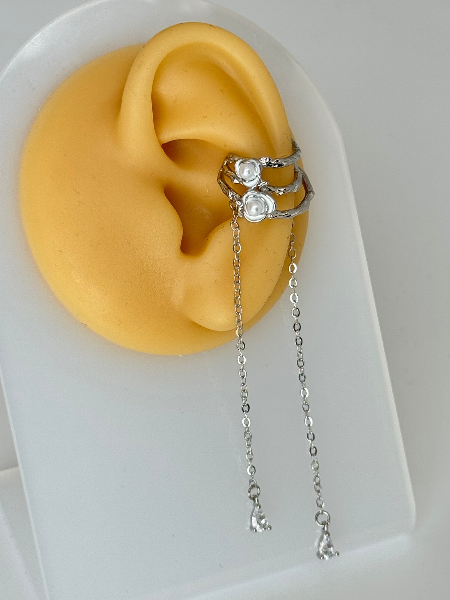 YUNA SOL KULAK SİLVER EARCUFF KIKIRDAK KÜPE