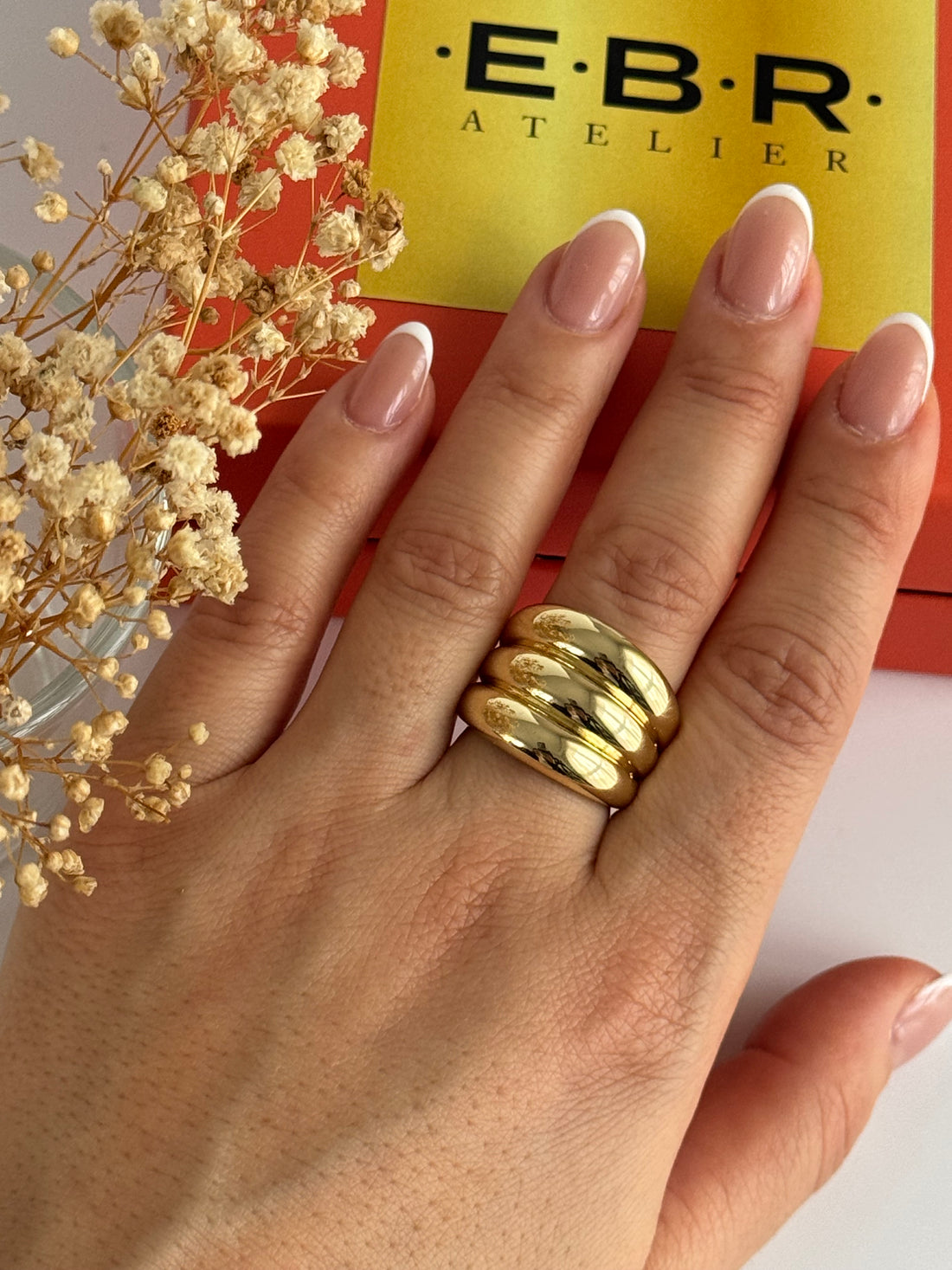 İTHAL BOMBELİ GOLD AYARLANABİLİR YÜZÜK