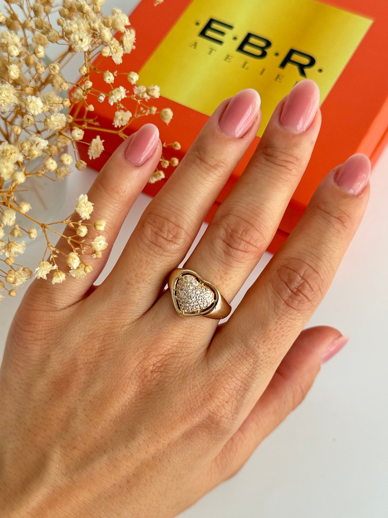 İTHAT KALP DETAYLI AYARLANABİLİR GOLD YÜZÜK