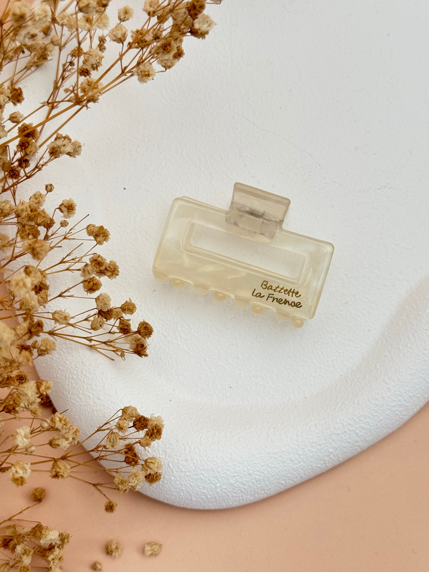 İTHAL BEYAZ SEDEFLİ MİNİ KEMİK MANDAL TOKA