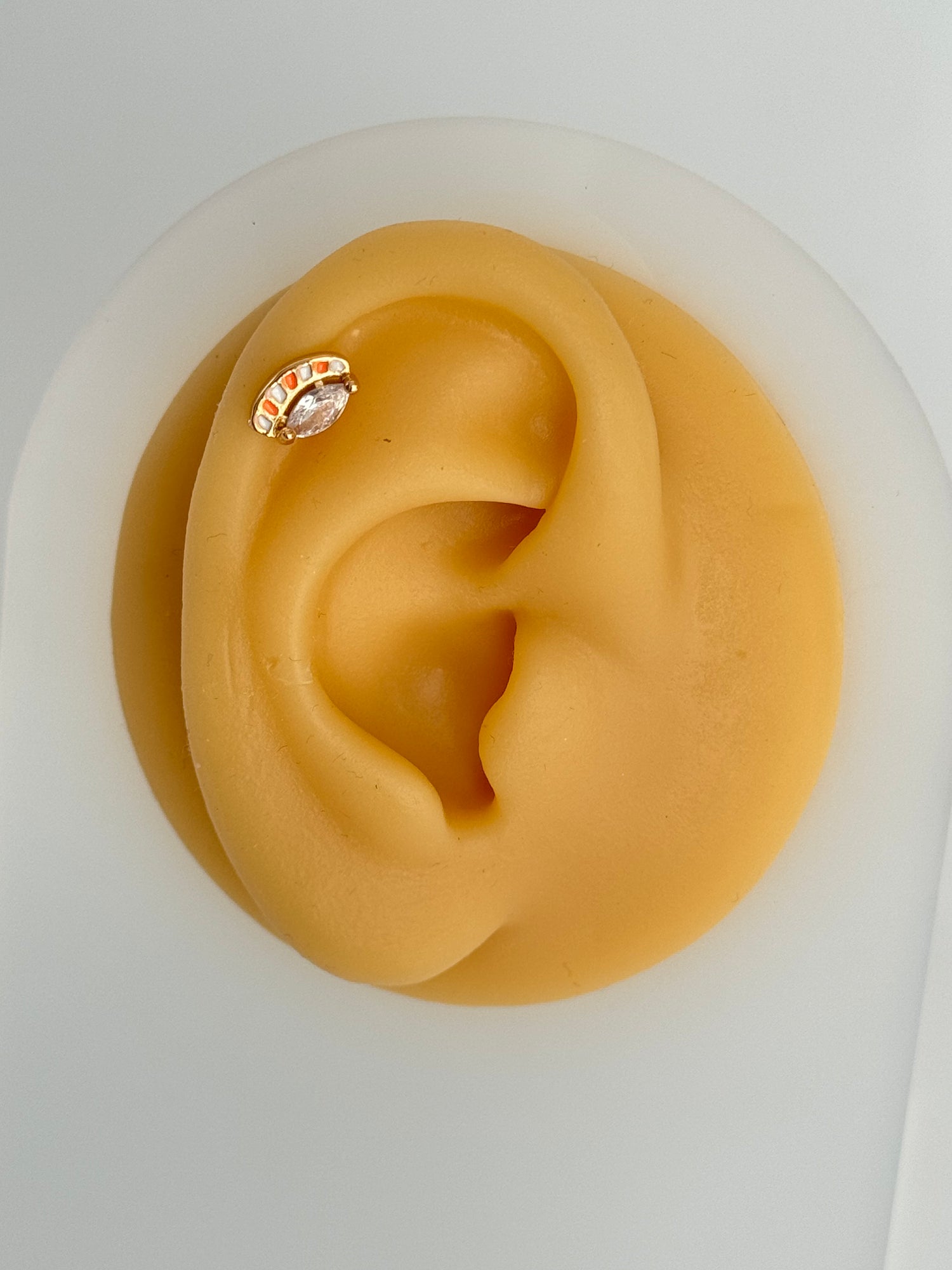 İTHAL RENKLİ GÖZ DETAYLI GOLD PİERCİNG