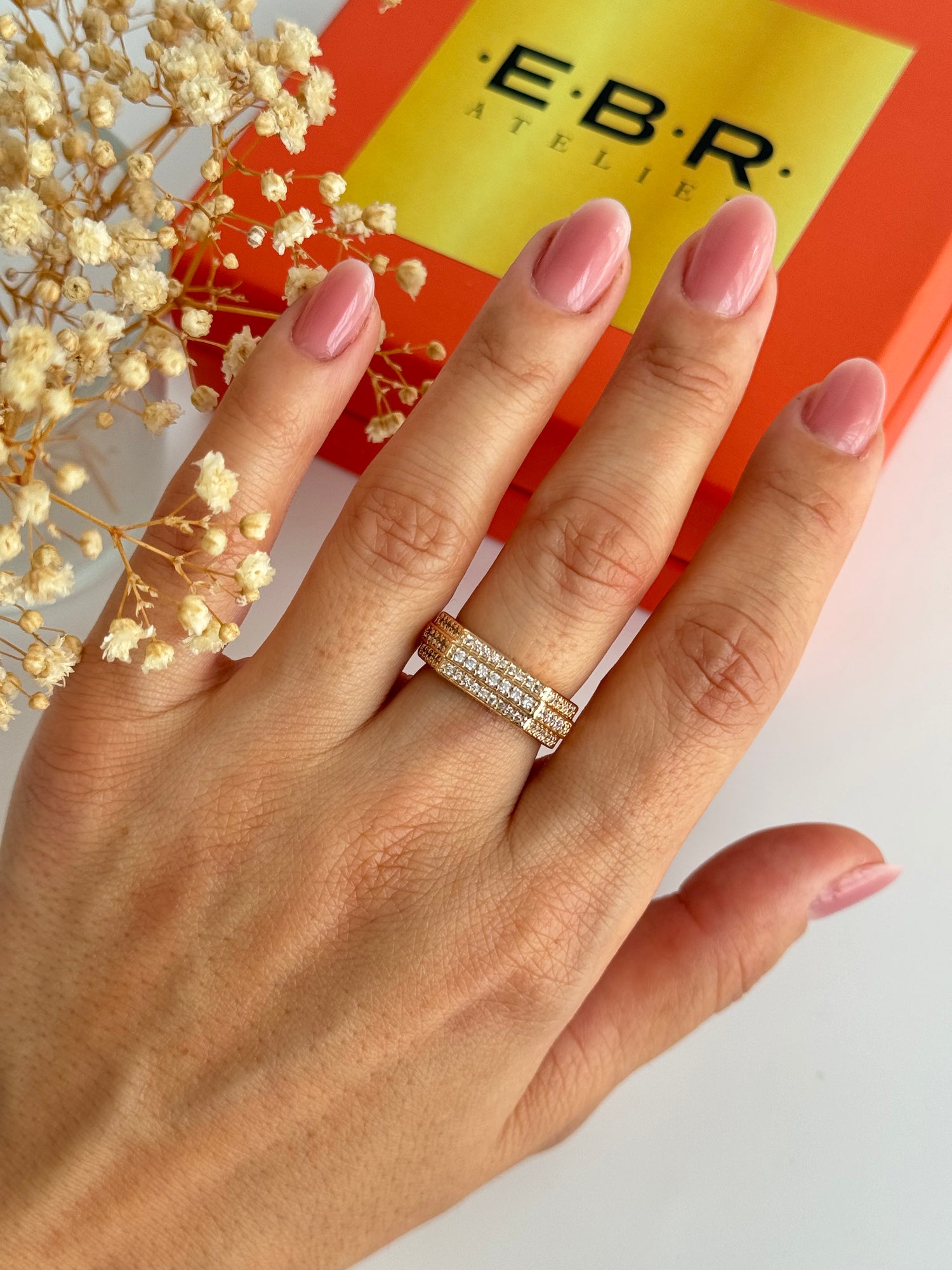 İTHAT TAŞ DETAYLI AYARLANABİLİR GOLD YÜZÜK