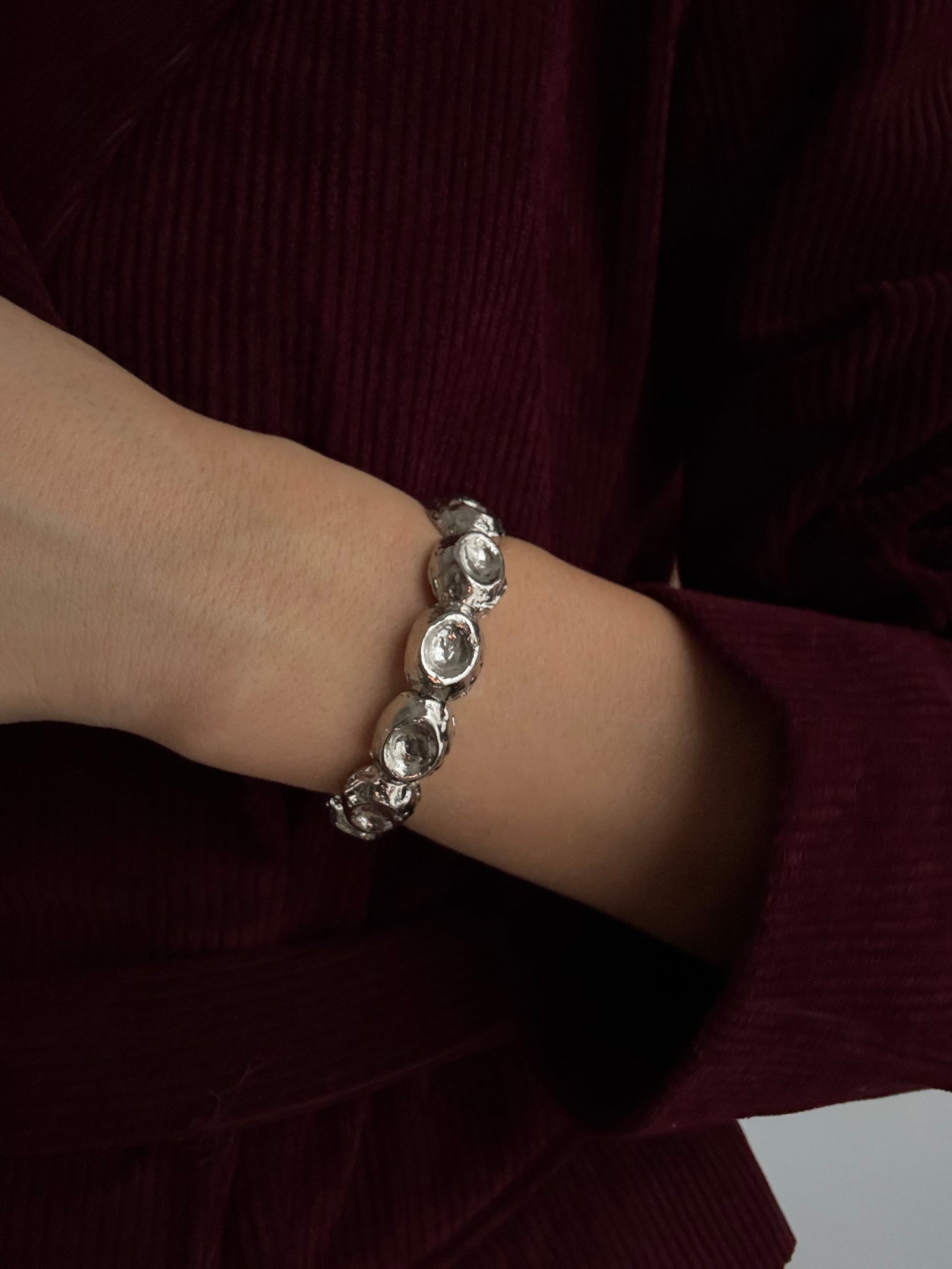 JEYAN ALTIN KAPLAMA AYARLANABİLİR SİLVER KELEPÇE BİLEKLİK